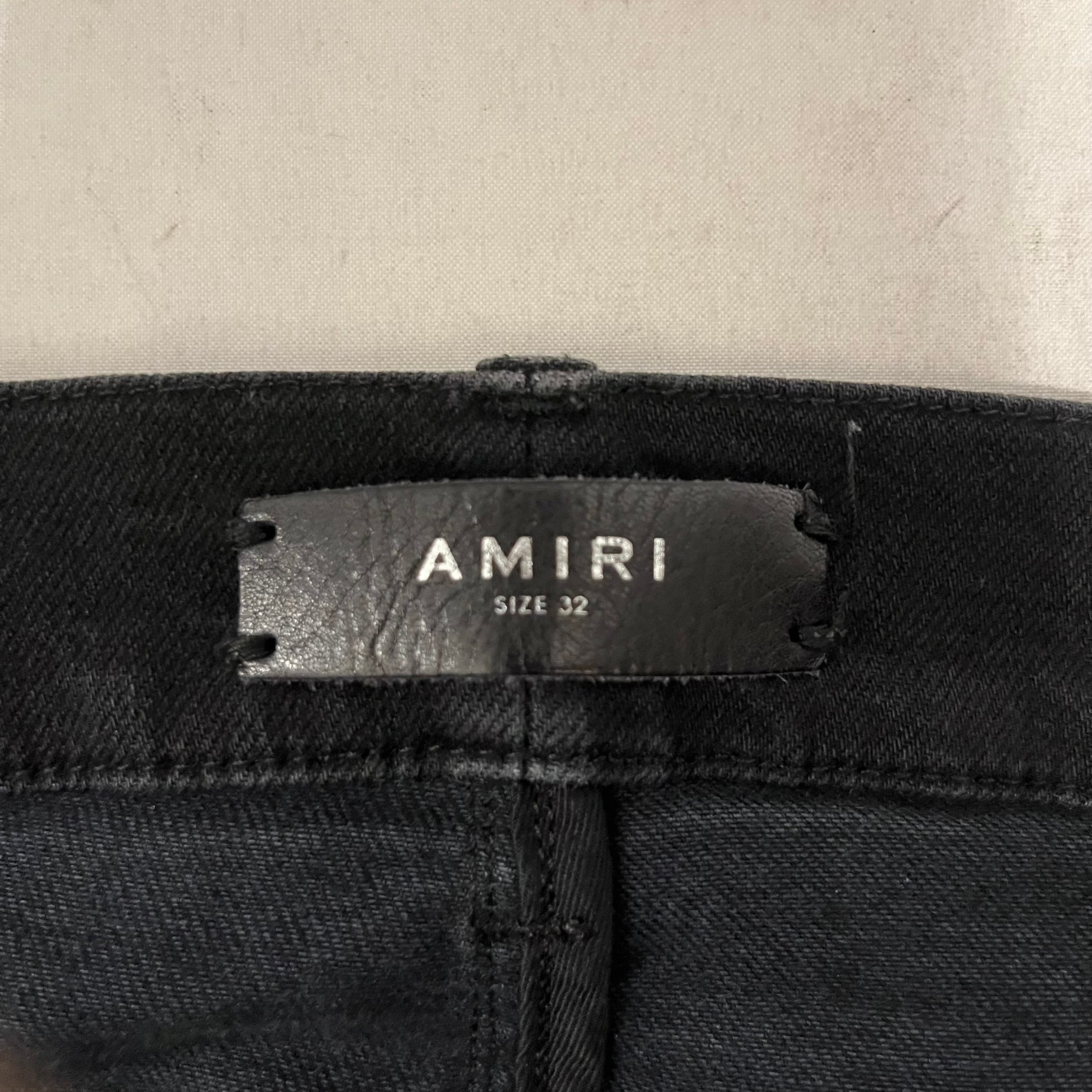 AMIRI/Skinny Pants/32/Denim/BLK/amiri branding view 3