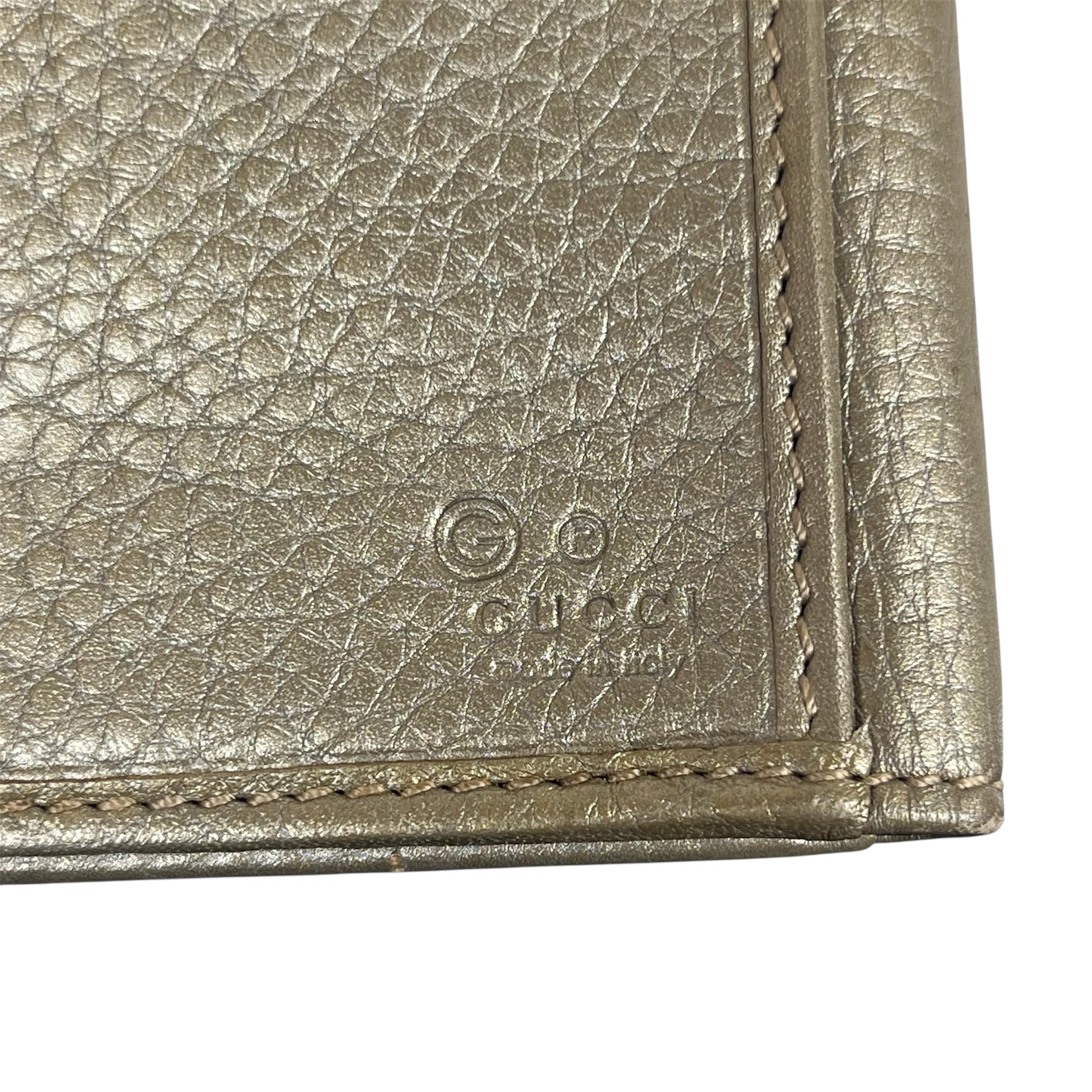 GUCCI/Long Wallet/Leather/SLV/CIRCLE LOCK view 5