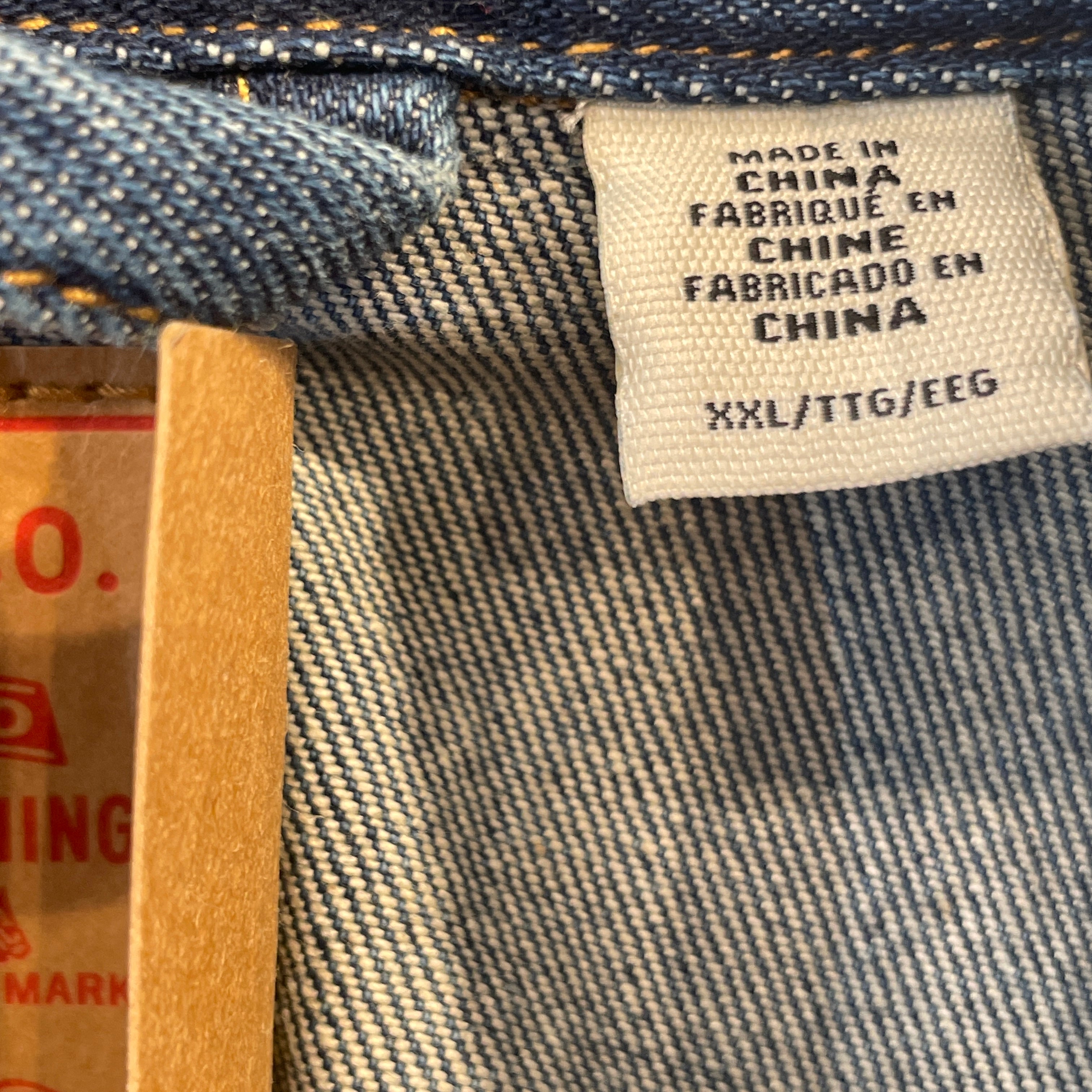 DENIM TEARS/Levi's/Denim Jkt/XXL/Denim/IDG/All Over Print/cotton wreath denim jacket view 3