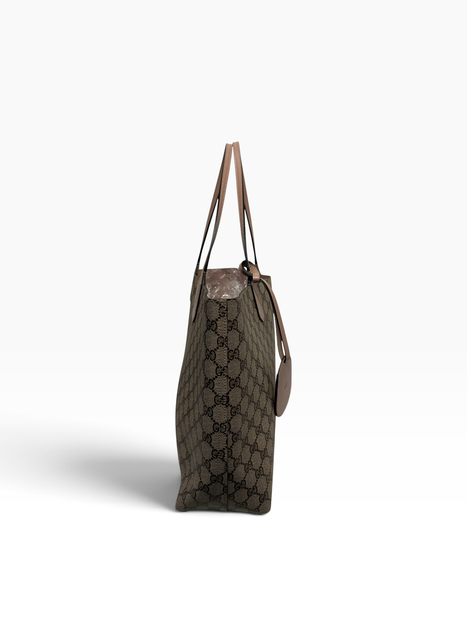 GUCCI/Hand Bag/All Over Print/Leather/BEG/Reversible Tote GG view 5