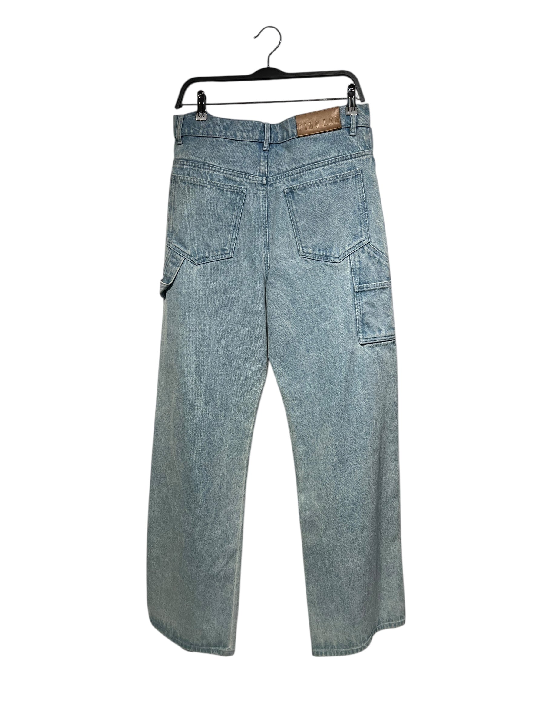 DION LEE/Straight Pants/OS/Denim/BLU/FRONT DISTRESSING view 2