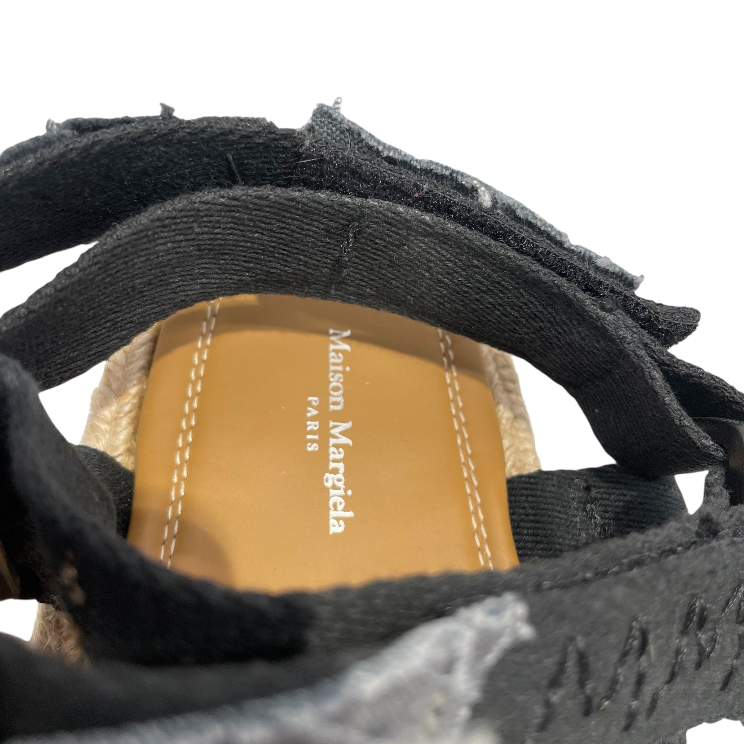 Maison Margiela/Sandals/EU 39/Leather/BLK/TAN BOTTOMS/ BLK/GRY PATCHWORK view 3
