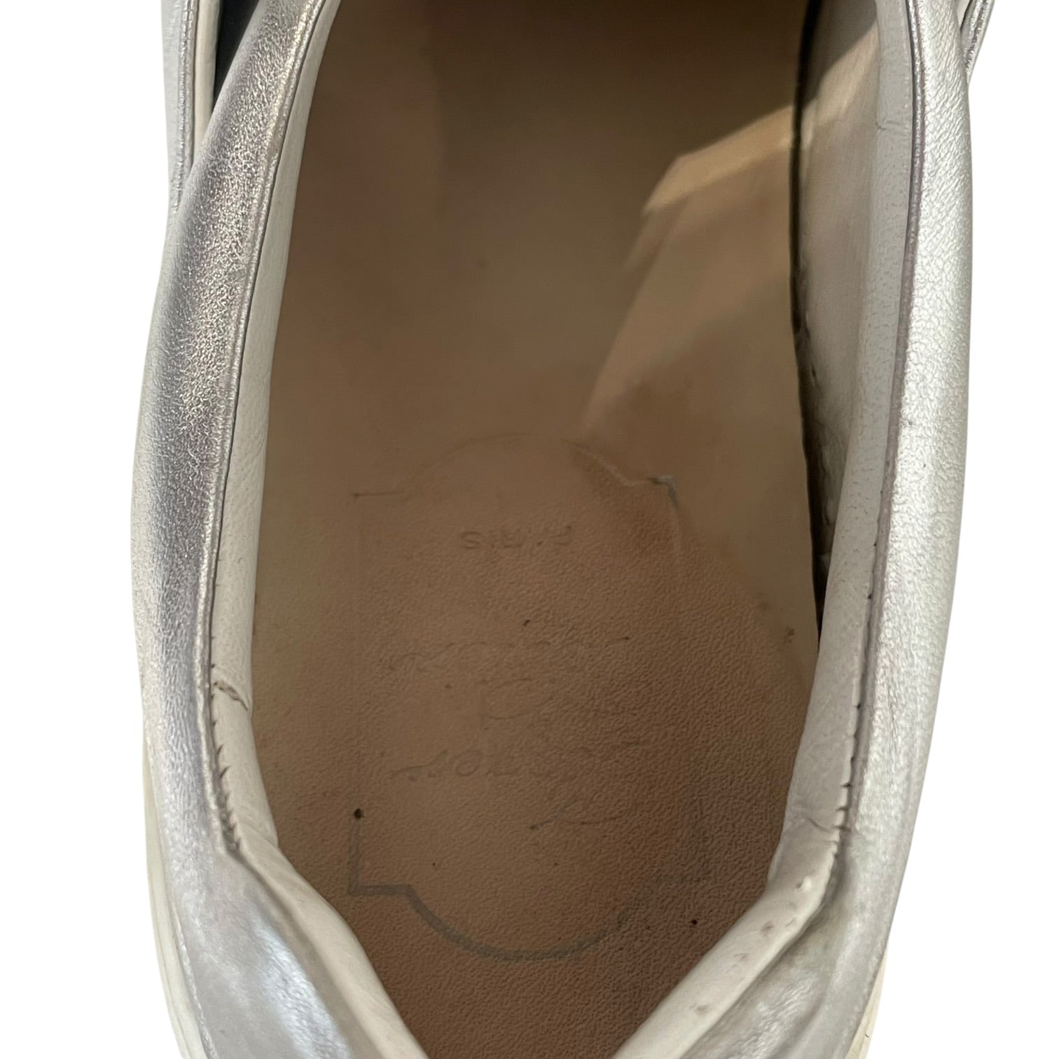 Roger Vivier/Low-Sneakers/EU 36/Leather/SLV/crystal buckle 3d view 3