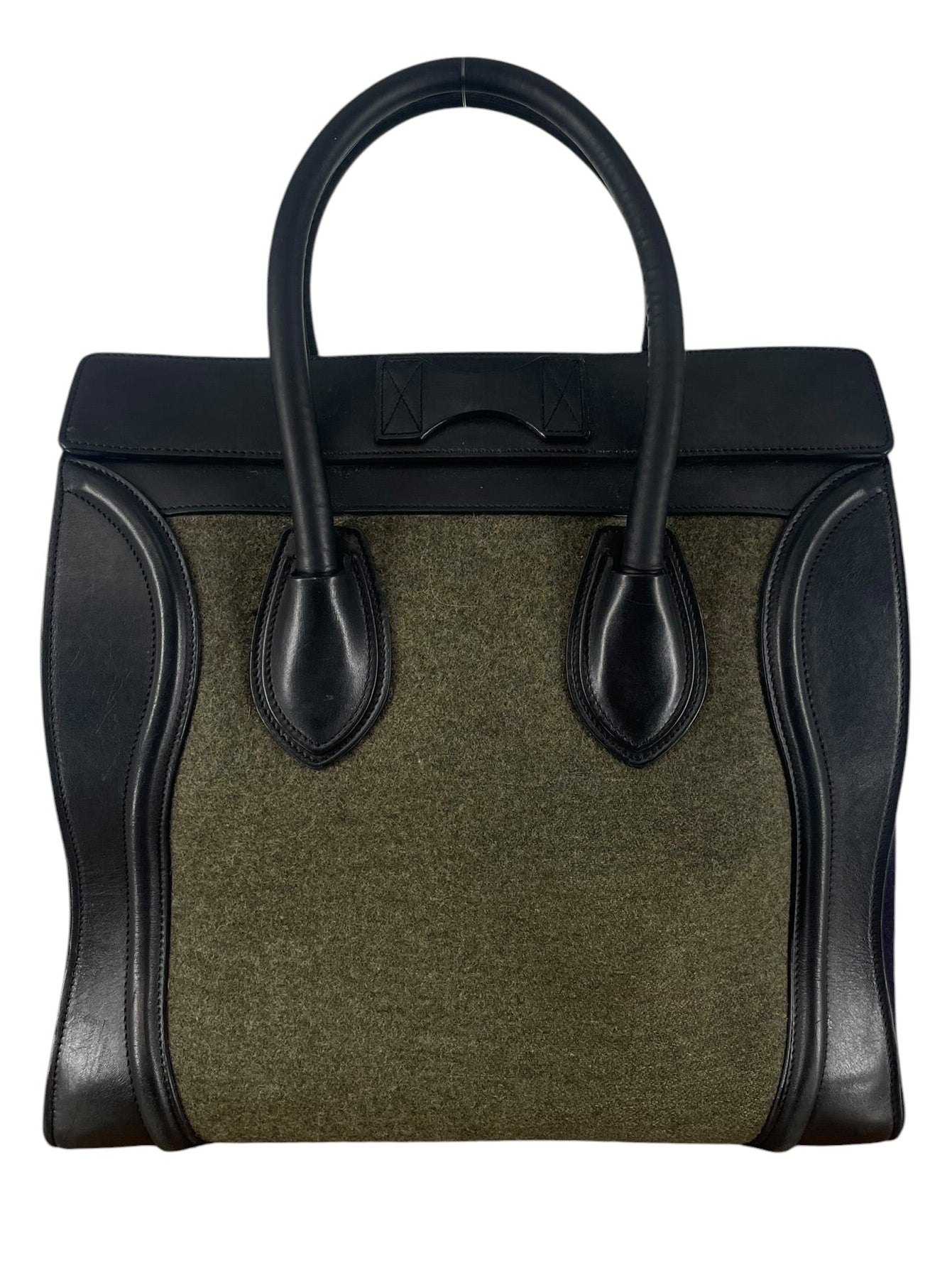 CELINE/Hand Bag/KHK/TRICOLOR FELT SATCHEL P-GA-013 view 4