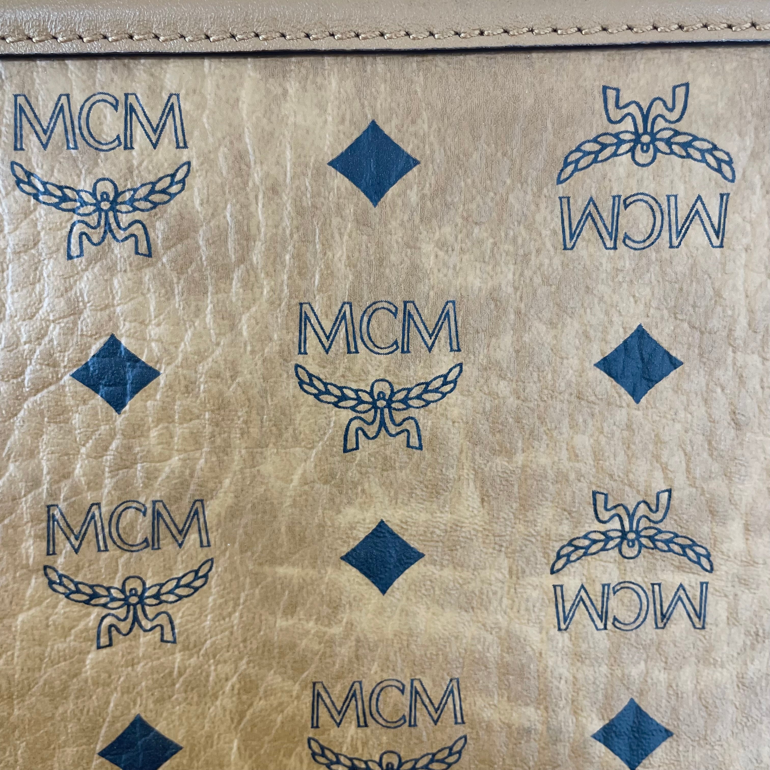 MCM/Pouch/All Over Print/Leather/CML/SHOULDER STRAP BLK MONOGAM view 5