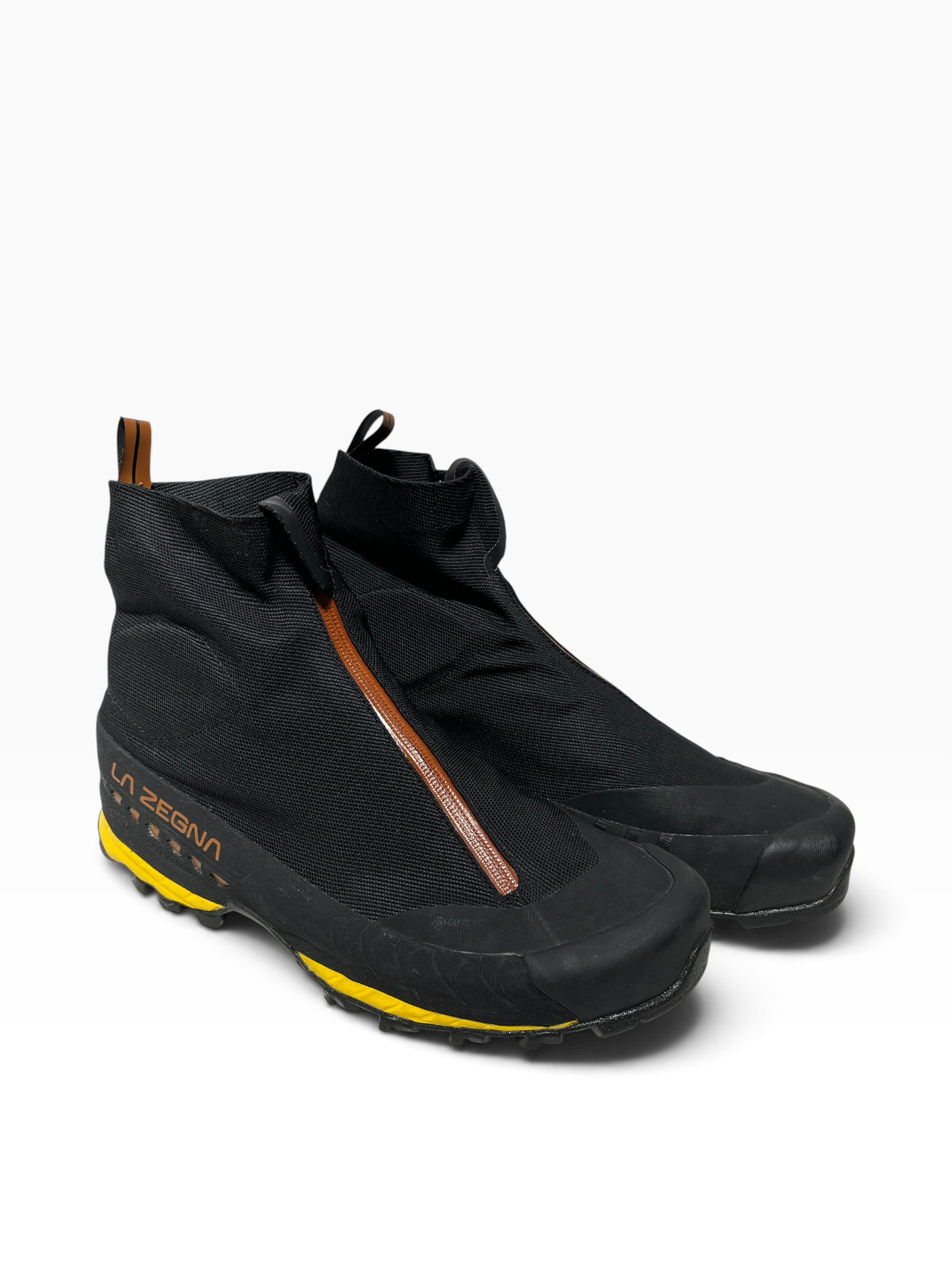 LA SPORTIVA/Trekking Boots/US 11.5/Polyester/BLK/YELLOW & ORANGE view 2