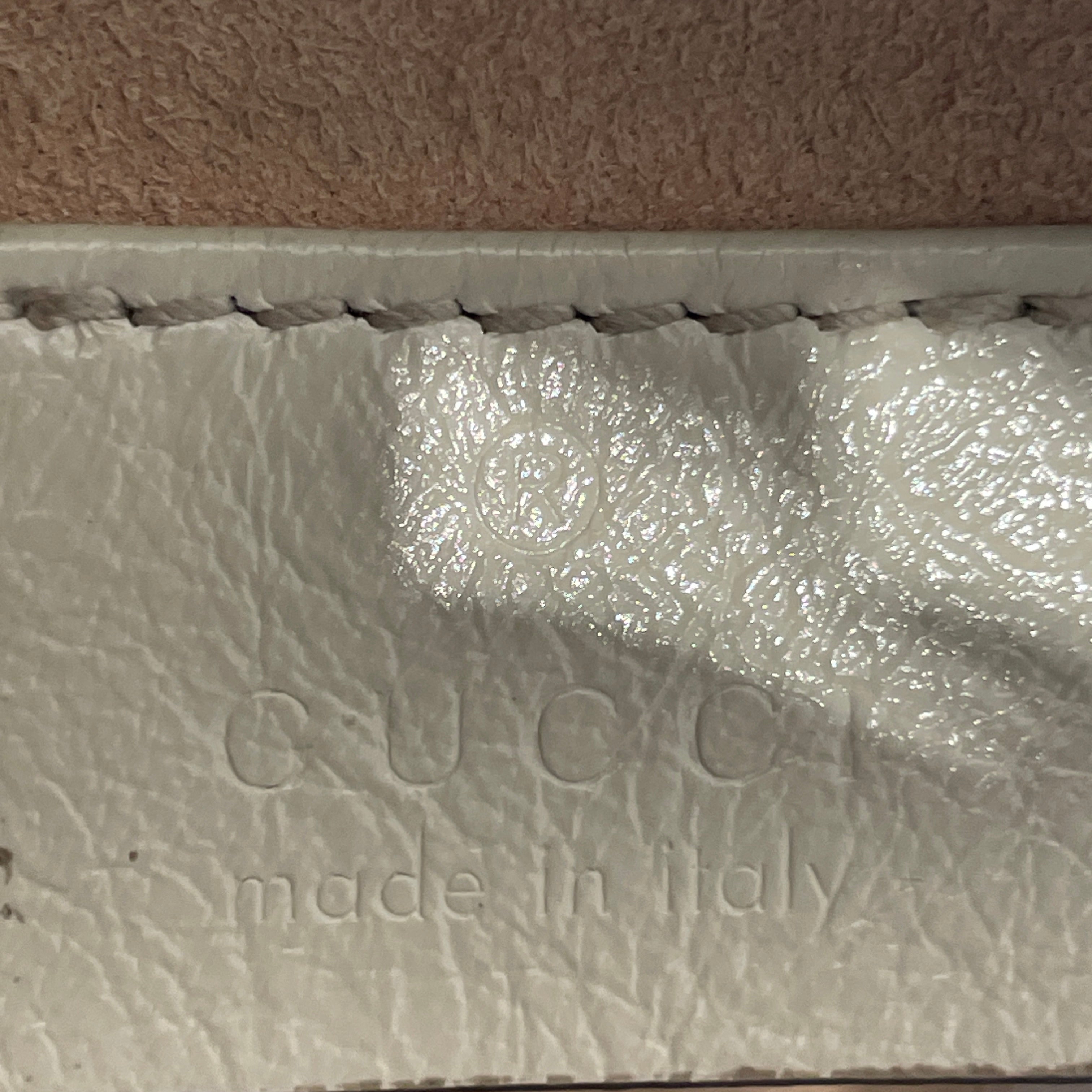 GUCCI/Cross Body Bag/Leather/CRM/marmont mini quilt heart view 5