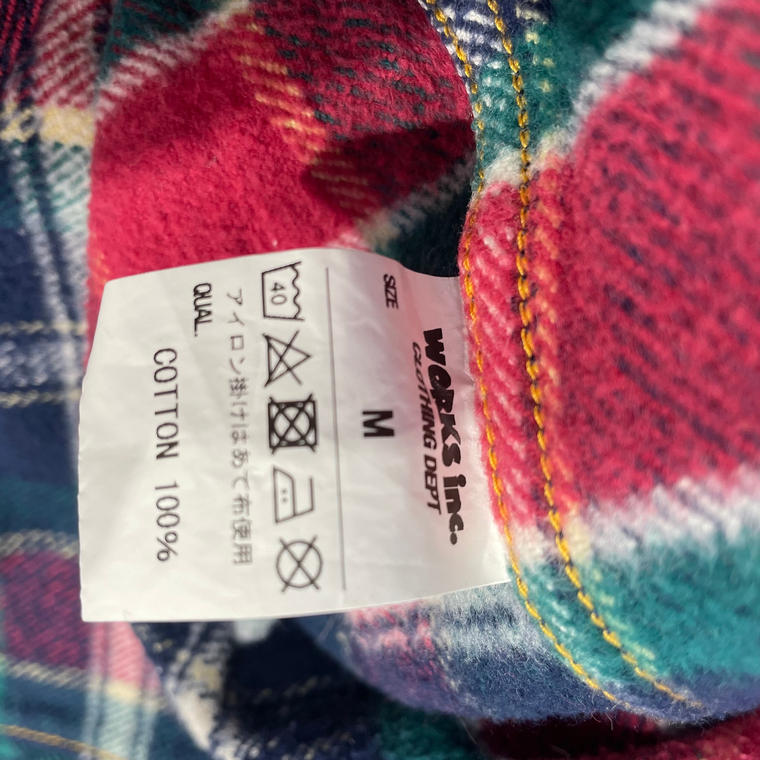 IRON HEART/Flannel Shirt/M/Cotton/PNK/ view 4