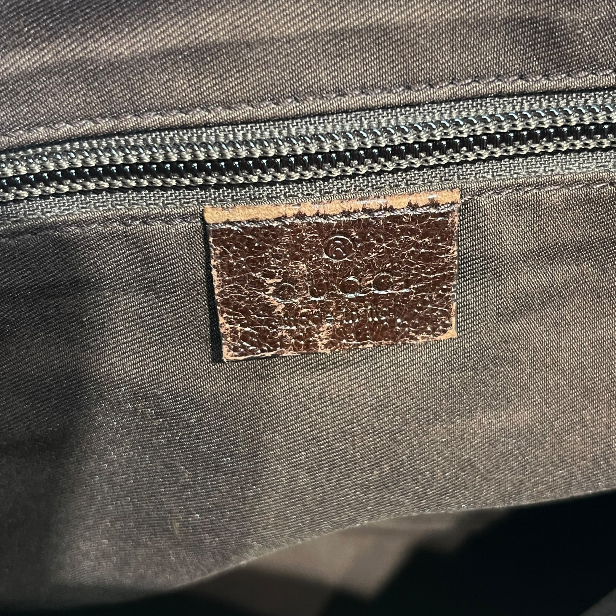 GUCCI/Cross Body Bag/Monogram/Cotton/BRW/VINTAGE MESSENGER BAG view 5