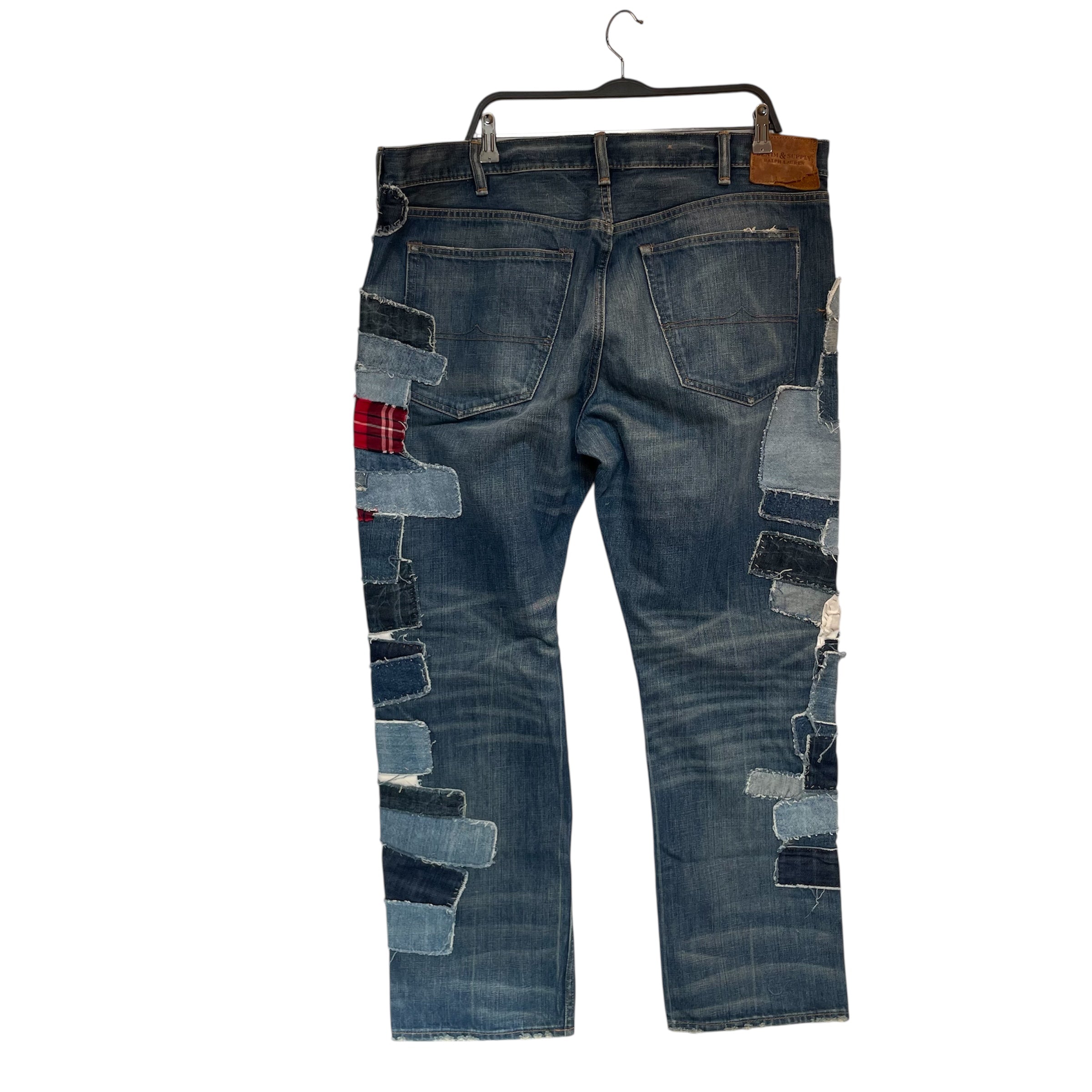 Denim & Supply Ralph Lauren/Pants/42/Cotton/BLU/Patchwork Denim view 2