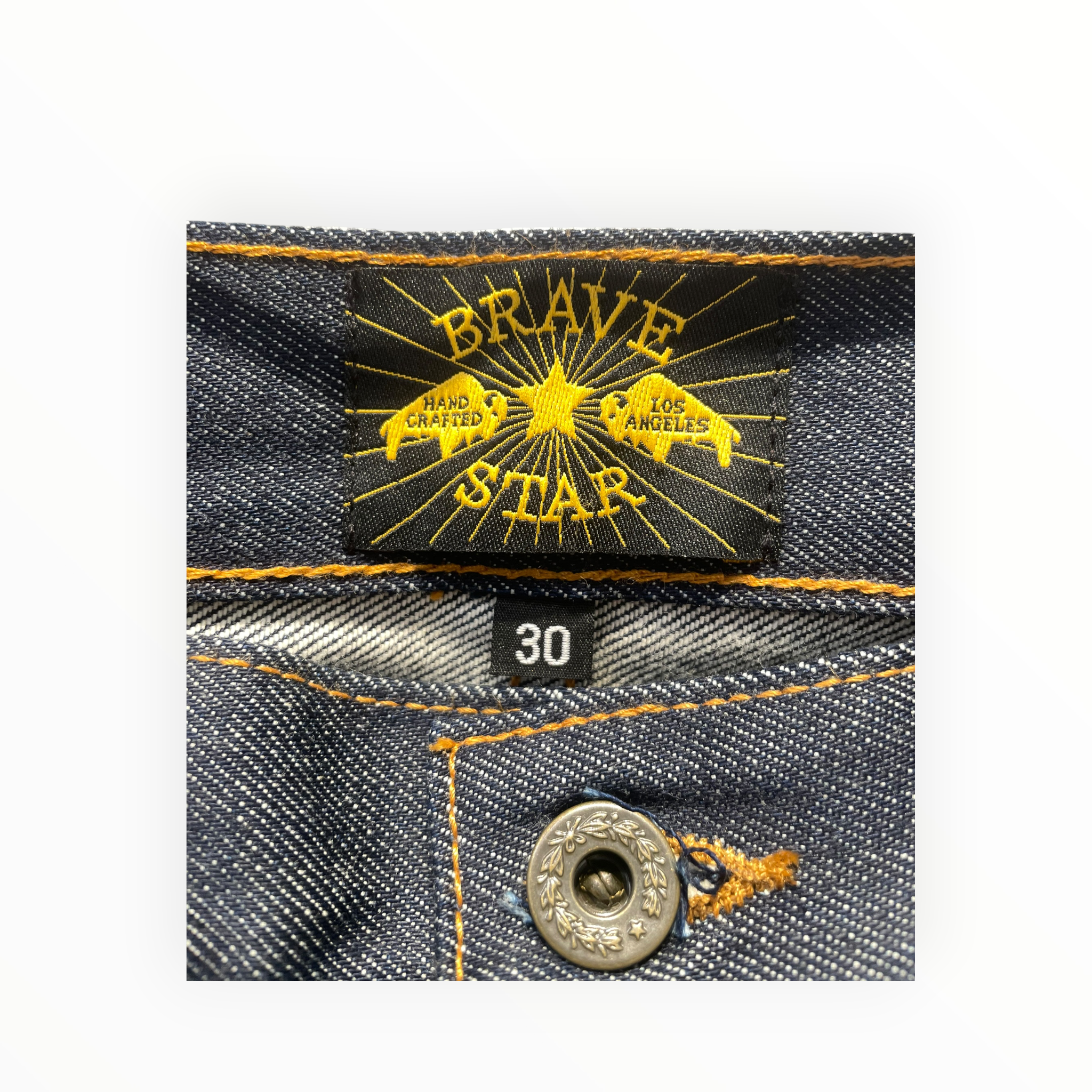 BRAVE STAR/Pants/30/Denim/NVY/Button Fly/ view 3