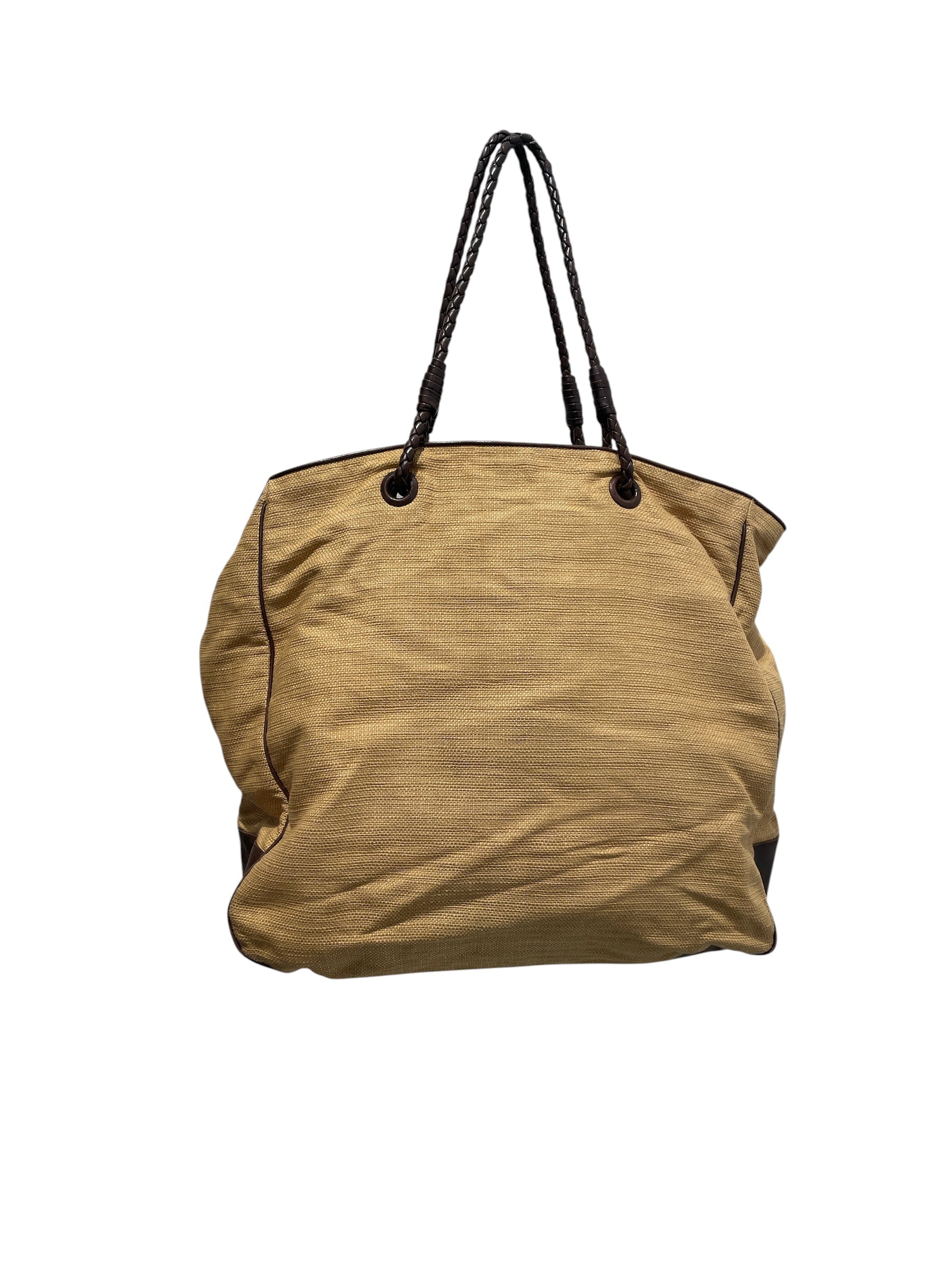 BOTTEGA VENETA/Tote Bag/Cotton/CML/braided handle view 1