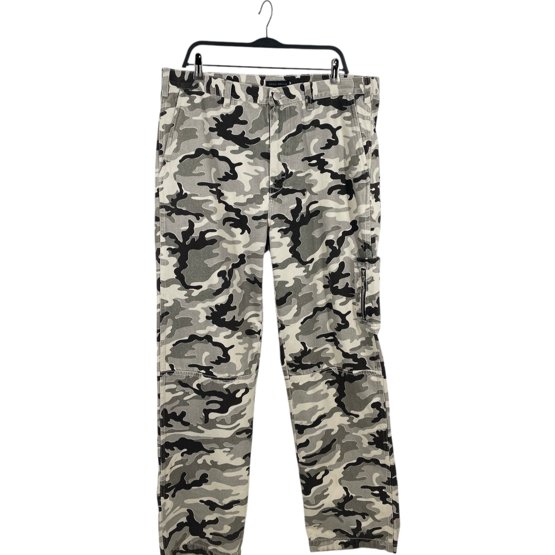 Still Kelly/Straight Pants/38/Cotton/WHT/Camouflage/CA66543 view 1
