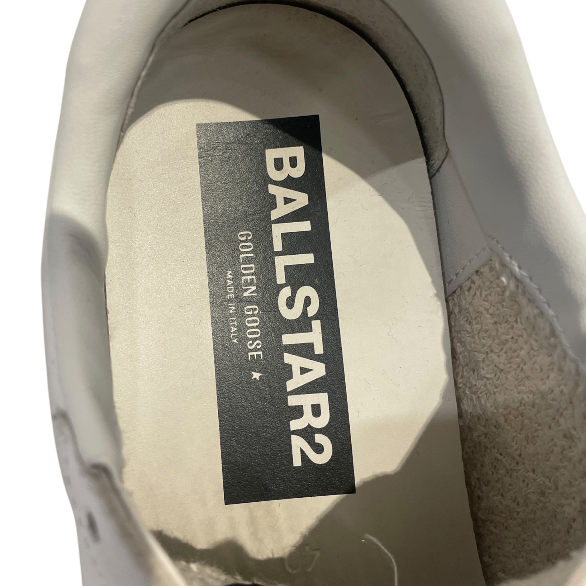 GOLDEN GOOSE/Low-Sneakers/US 9/Leather/WHT/grey star view 3