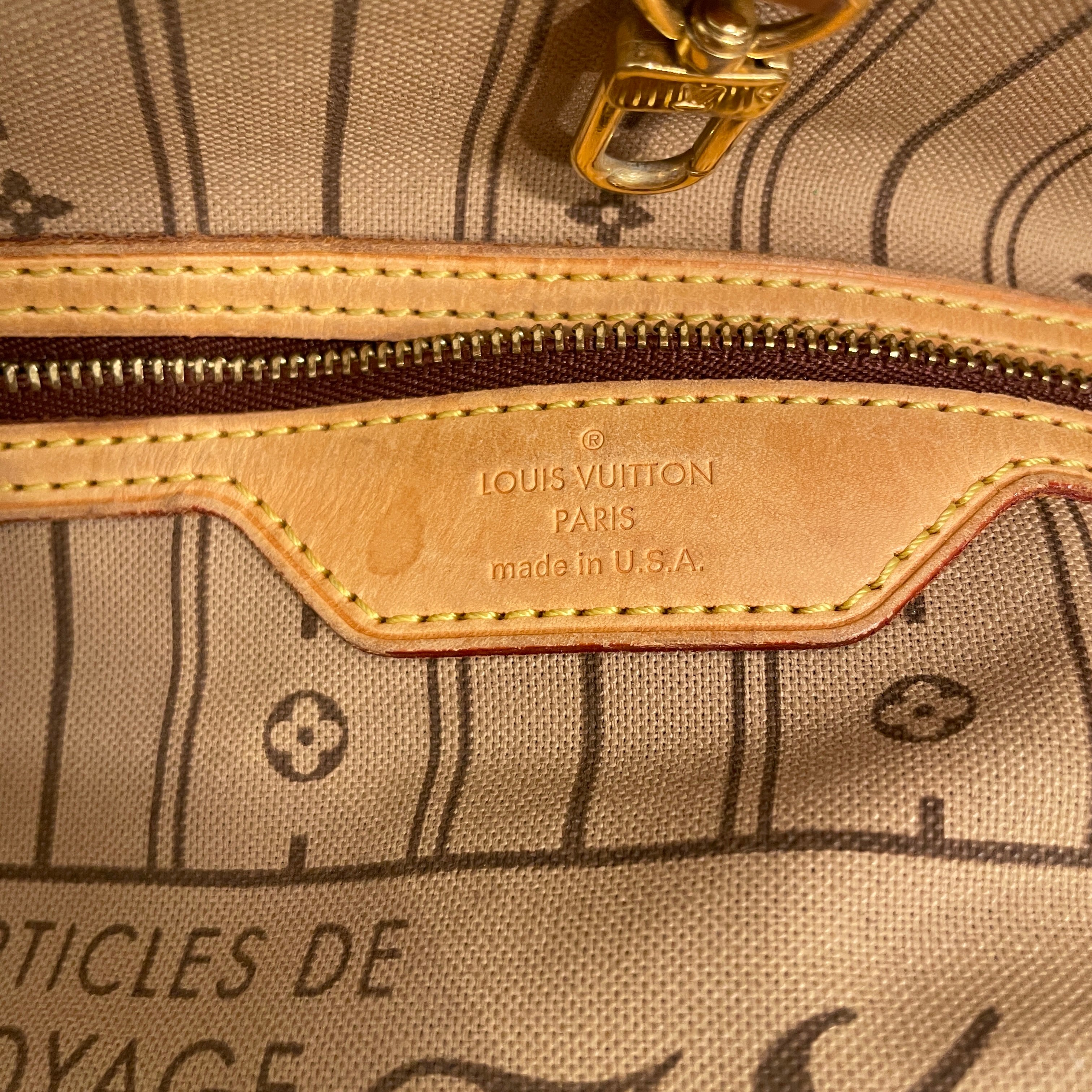 LOUIS VUITTON/Tote Bag/Monogram/Leather/BRW/NEVERFULL MM SHOULDER TOTE view 4