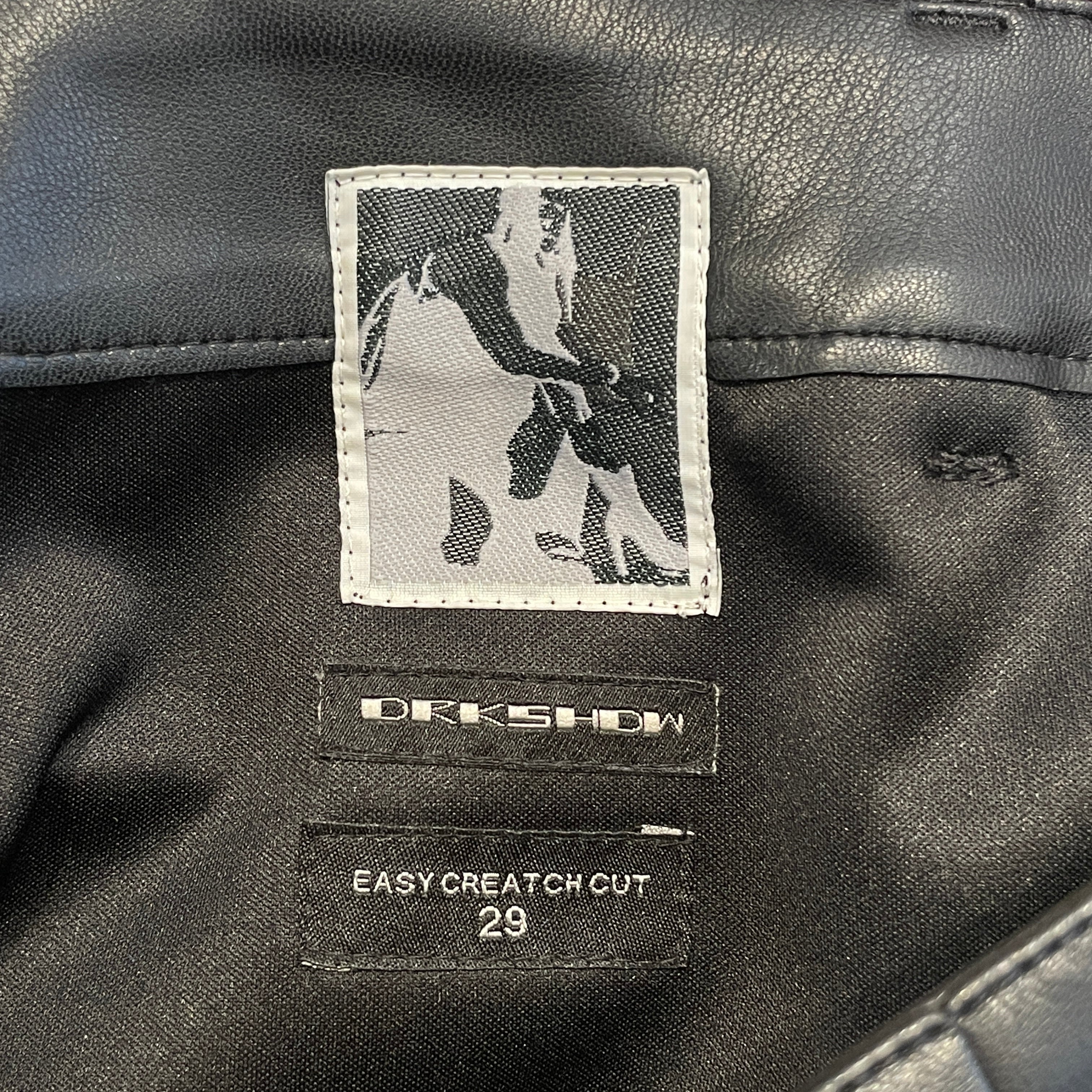 Rick Owens/Pants/29/Leather/BLK/Creach Cargo Skinny Demin view 3