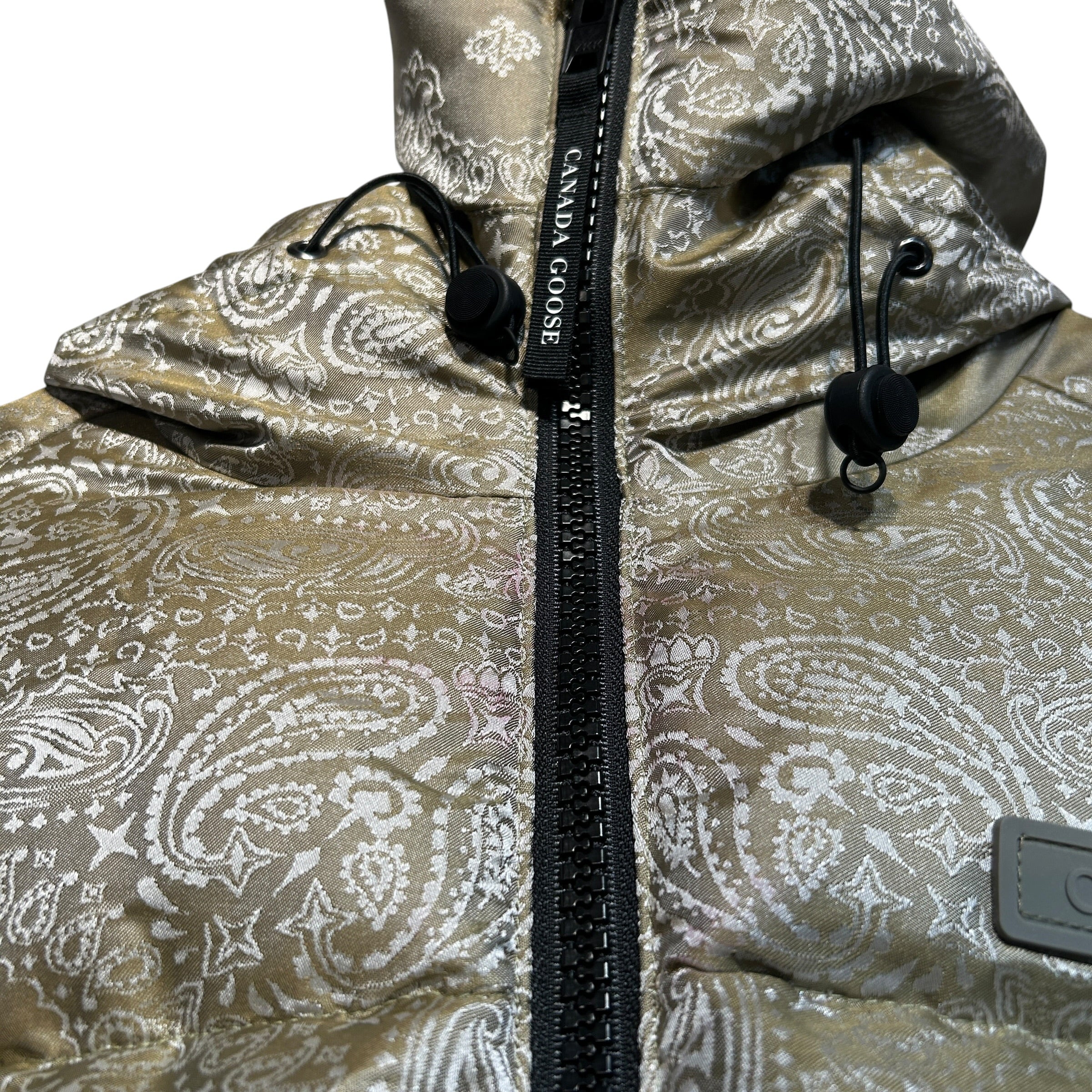 CANADA GOOSE/COLLECTIVE CONCEPTS/Puffer Jkt/S/Nylon/GRN/All Over Print/Paisley print view 7