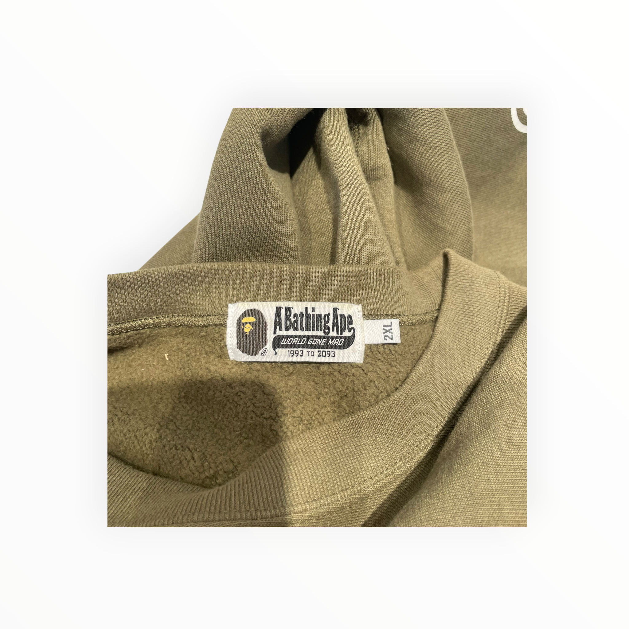 A BATHING APE/Sweatshirt/2X/Graphic/Cotton/GRN/tiger crewneck view 3
