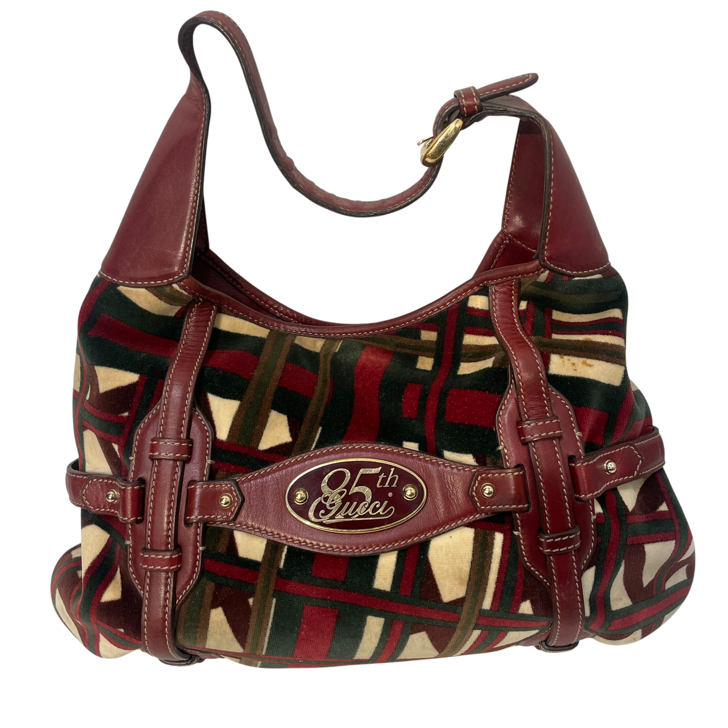 GUCCI/Hand Bag/All Over Print/BRD/85 anniversary horsebit plaid view 1