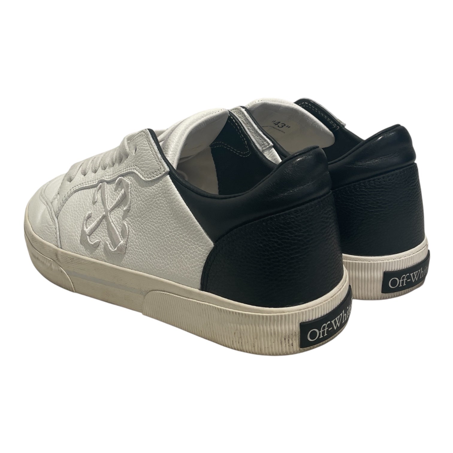 OFF-WHITE/Low-Sneakers/EU 43/Leather/WHT/New Vulcanized Low view 2