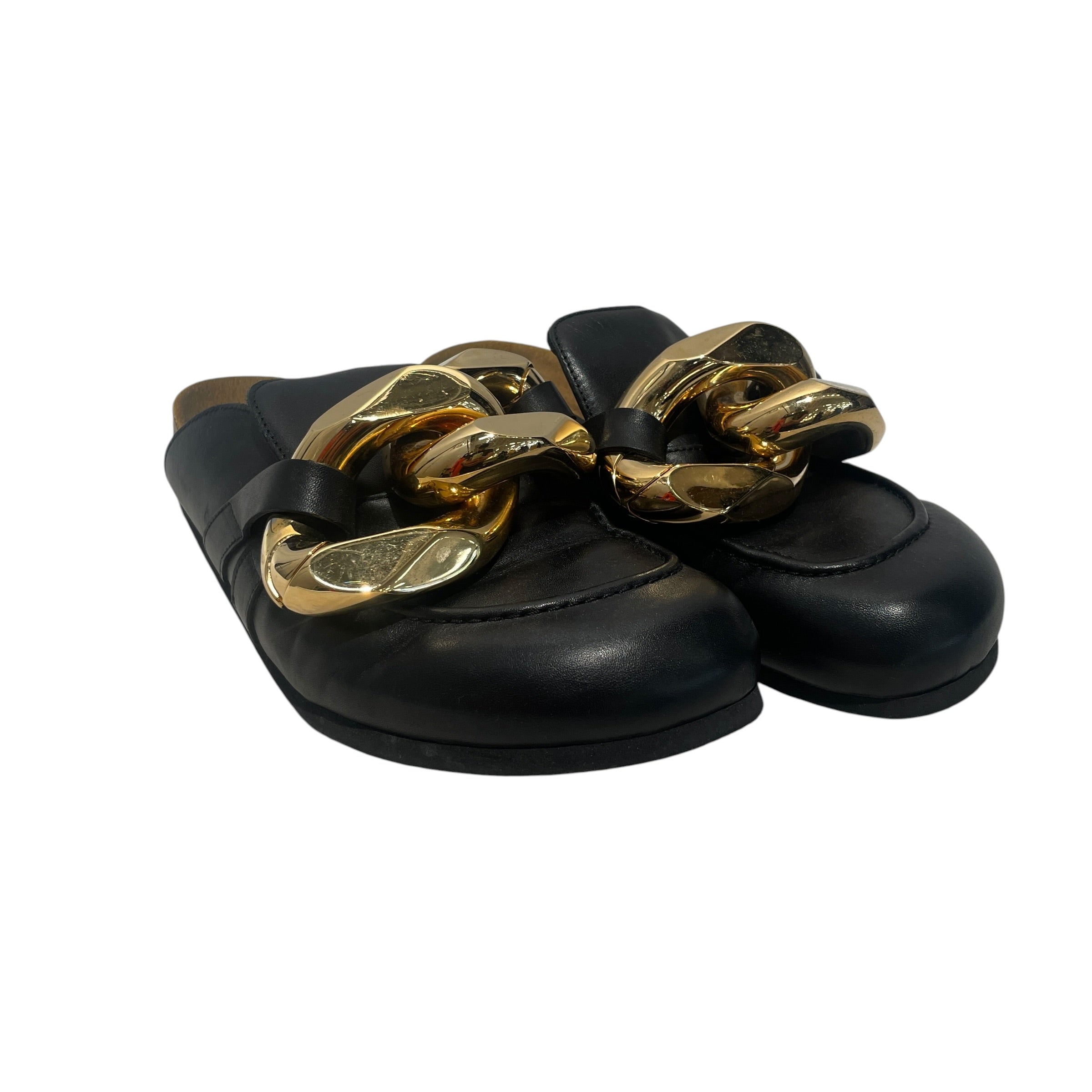 JW ANDERSON(J.W.ANDERSON)/Sandals/US 8/Leather/BLK/Chain Mule view 1