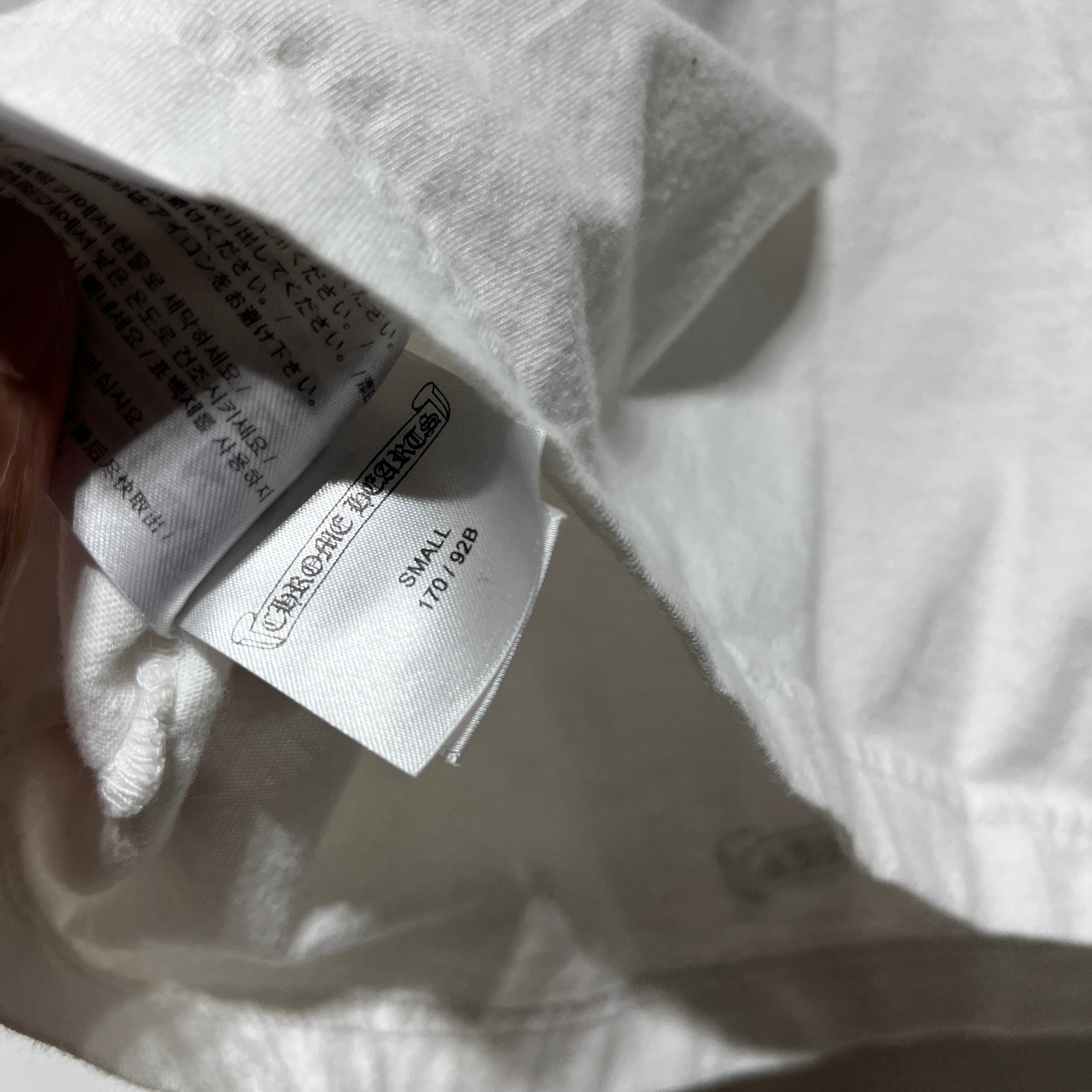 CHROME HEARTS/T-Shirt/S/Cotton/WHT/POCKET TEE view 6