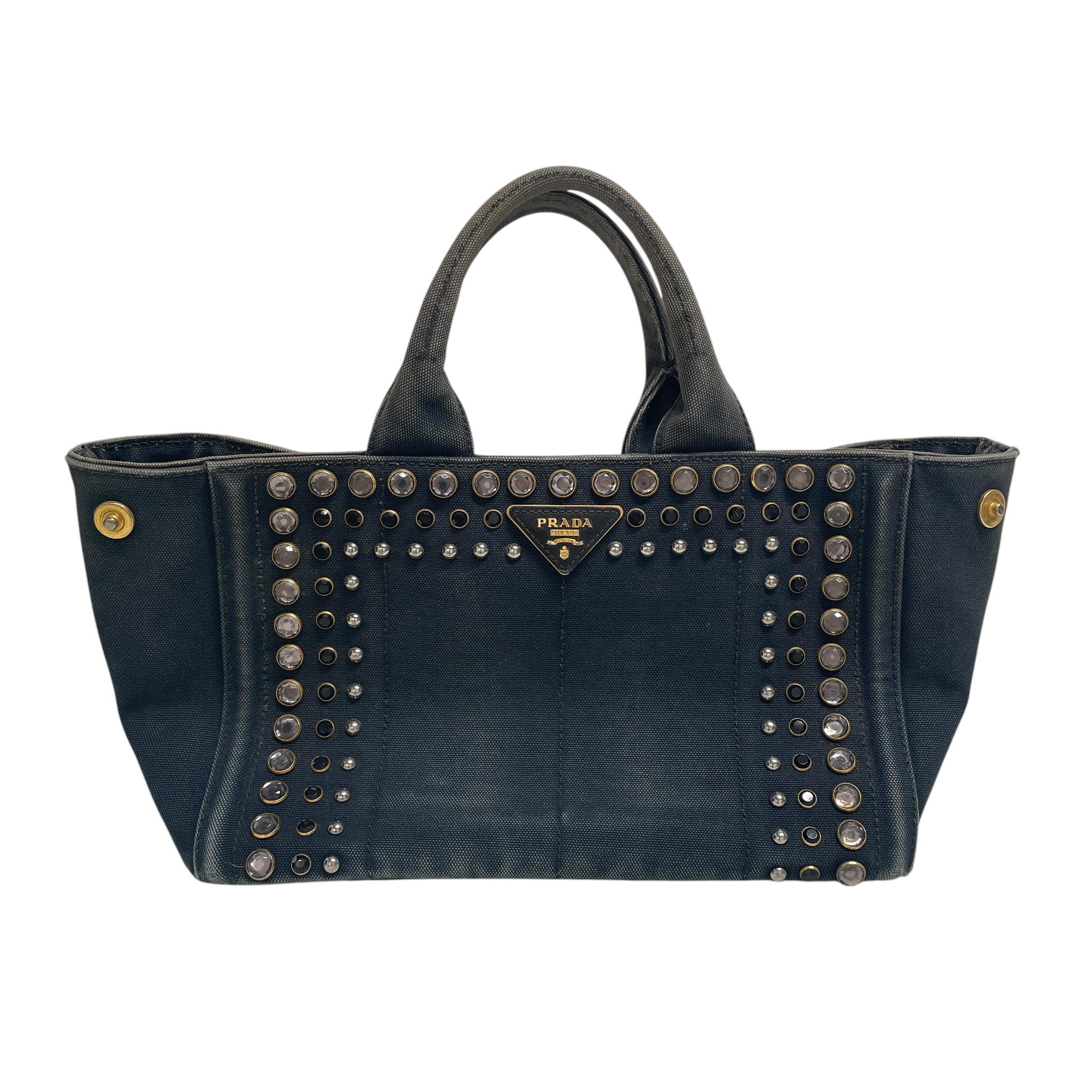 PRADA/Bag/Cotton/NVY/JEWEL HANDBAG view 1