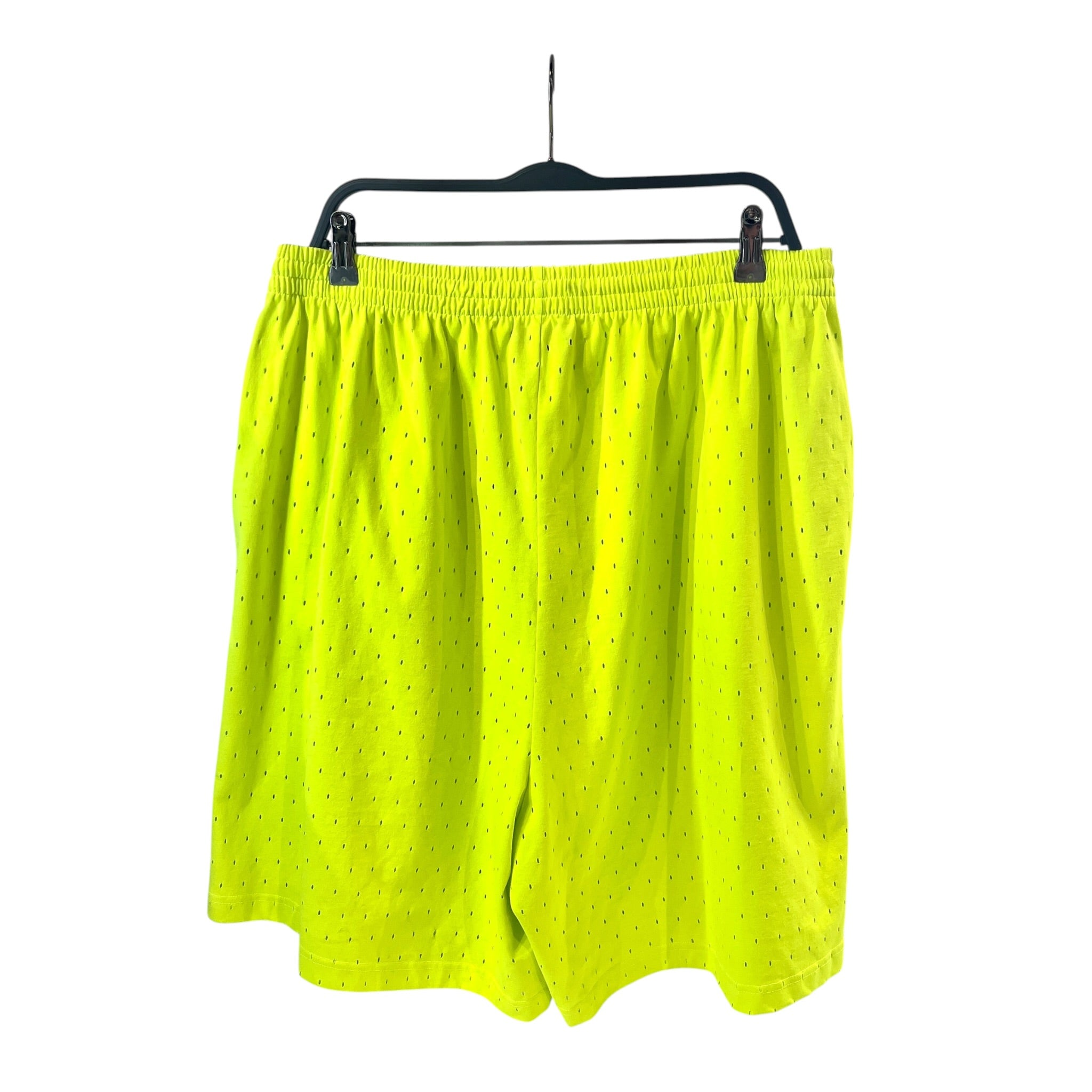 BALENCIAGA/Shorts/L/Cotton/YEL/NEON MESH BAGGY SHORT view 2