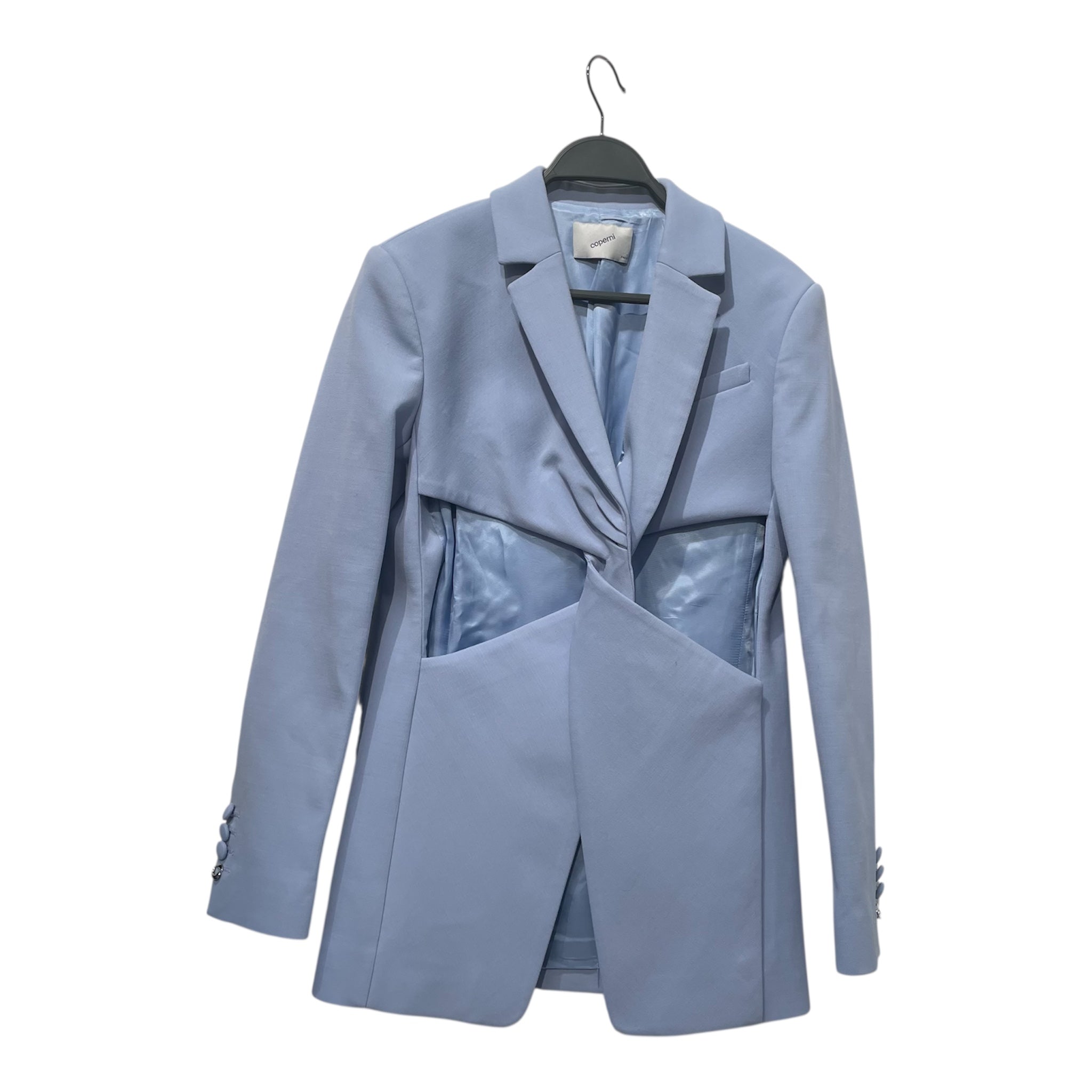 Coperni/LS Blouse/4/BLU/twist cut out tailored jacket view 1