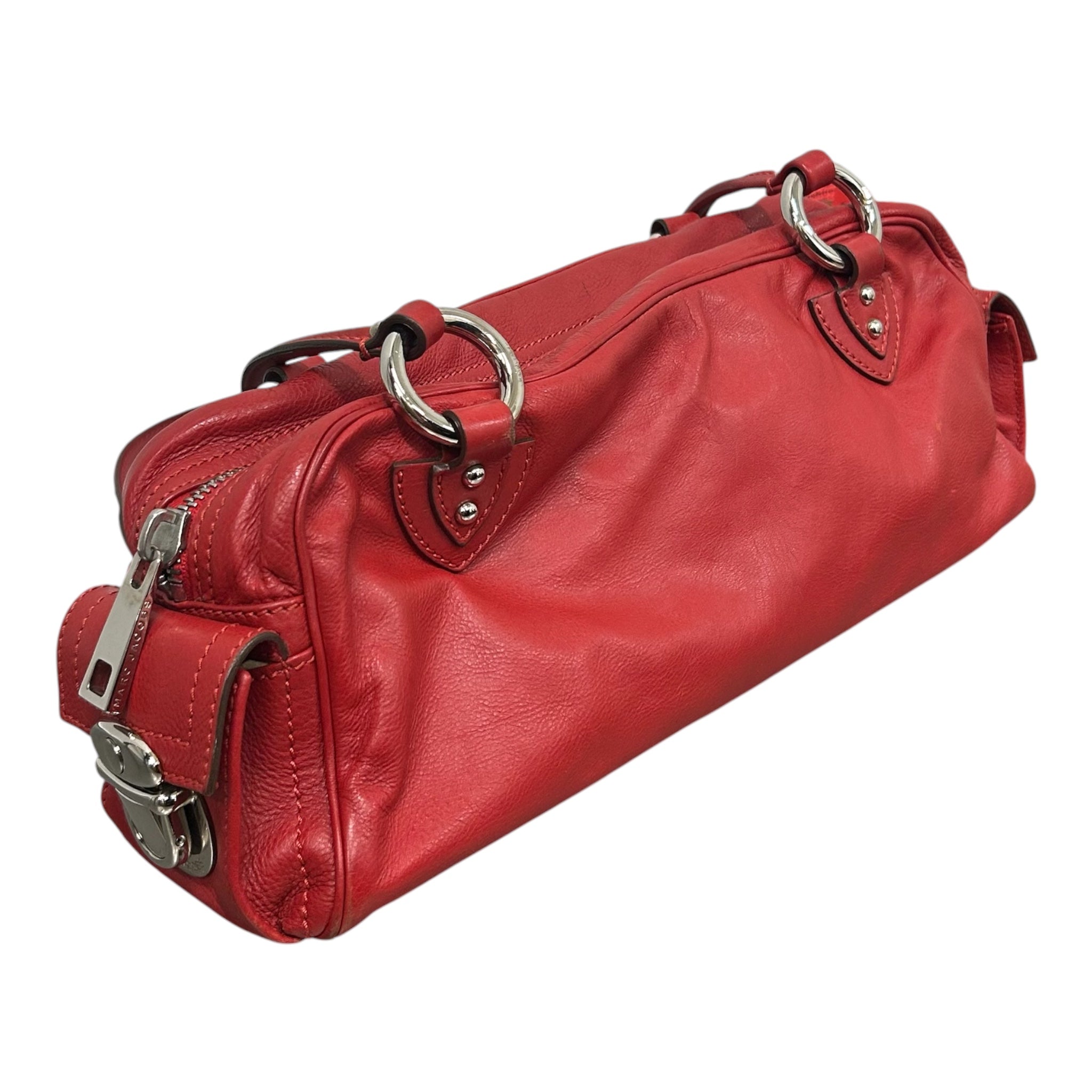 MARC JACOBS/Bag/Leather/RED/Red Leather Silver Hardware view 6