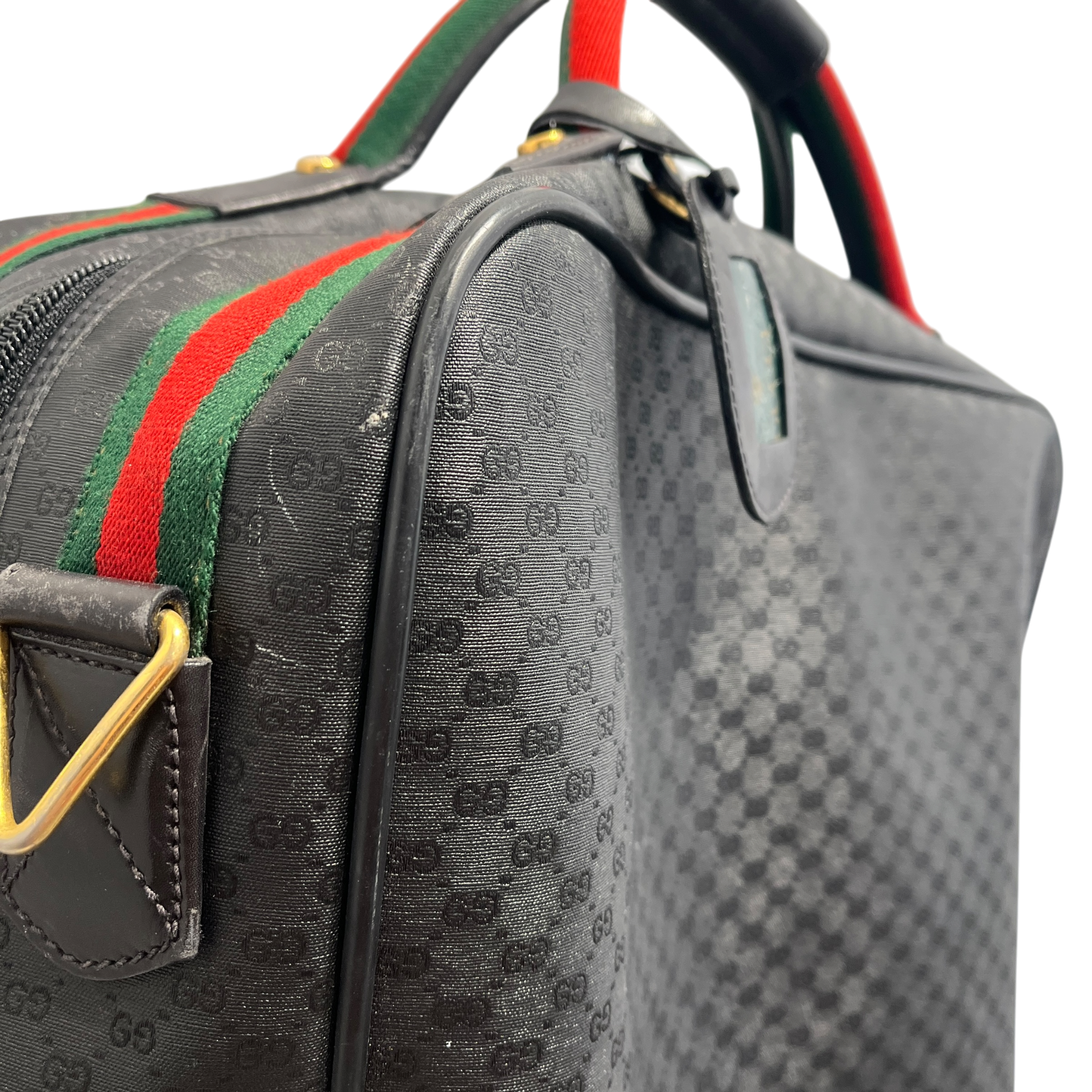GUCCI/Briefcase/Monogram/Leather/BLK/Supreme Monogram Travel Bag view 15