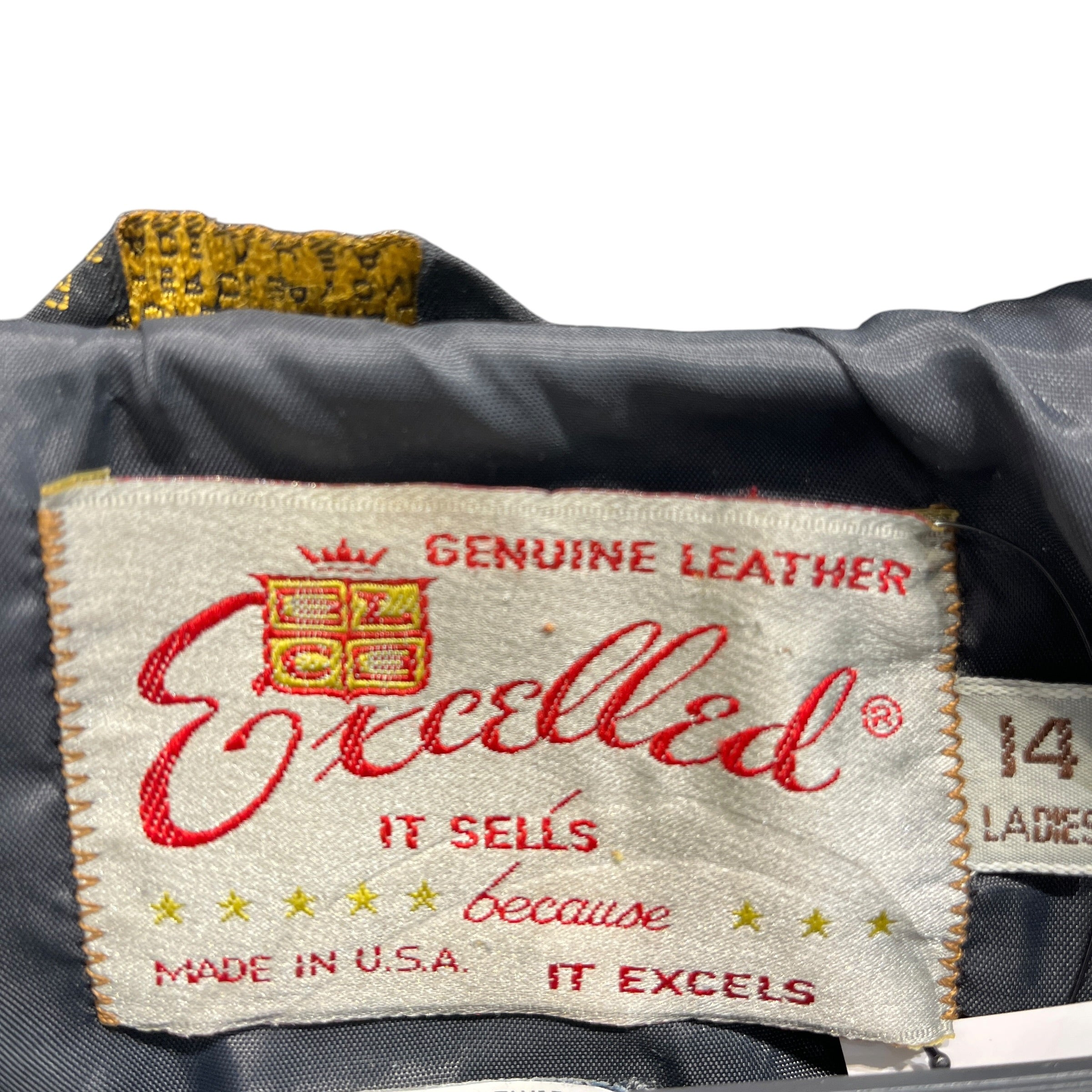 Vintage/excelled/Leather Jkt/14/Suede/BLK/Tassel view 4