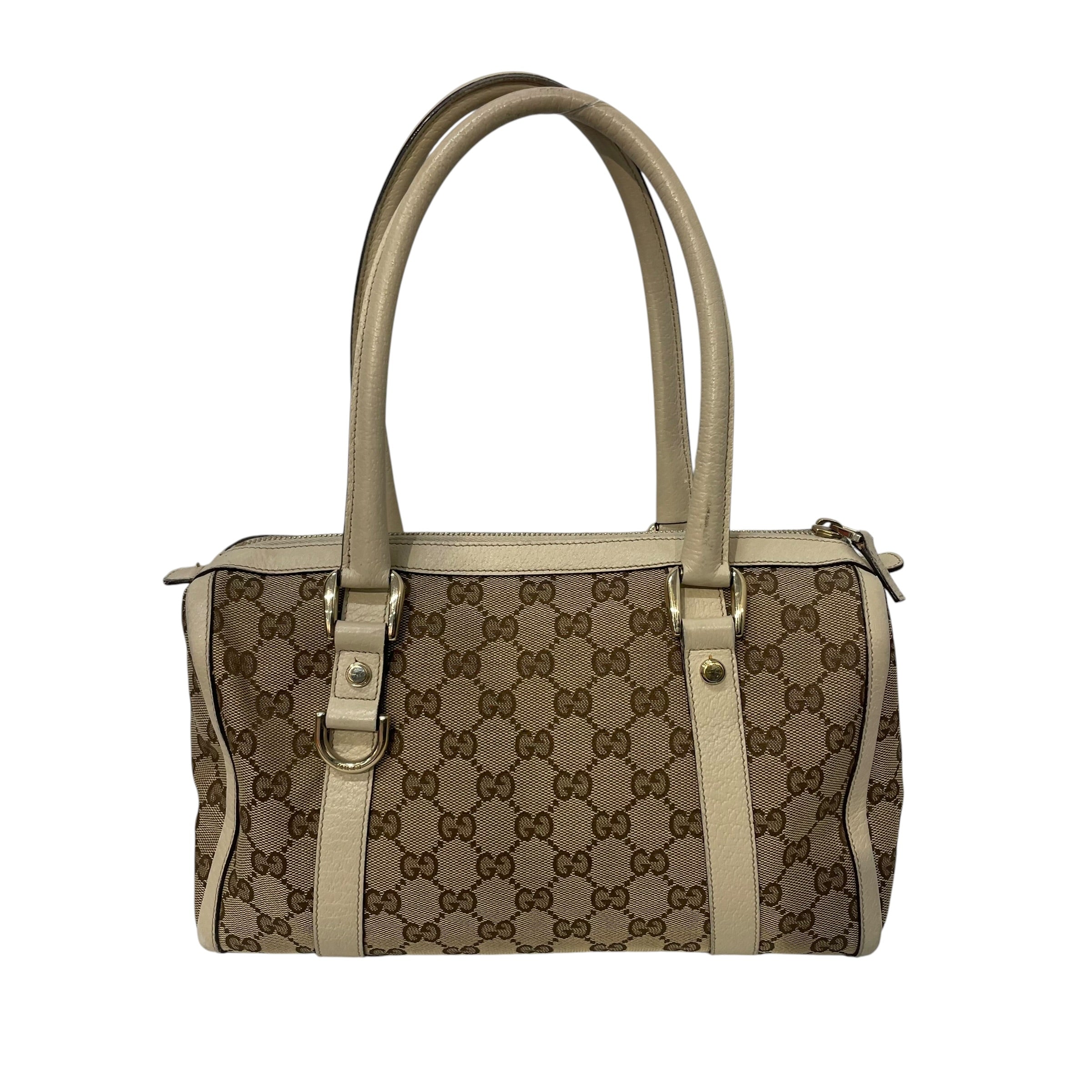 GUCCI/Hand Bag/Monogram/CRM/GG canvas  abbey boston bag view 2