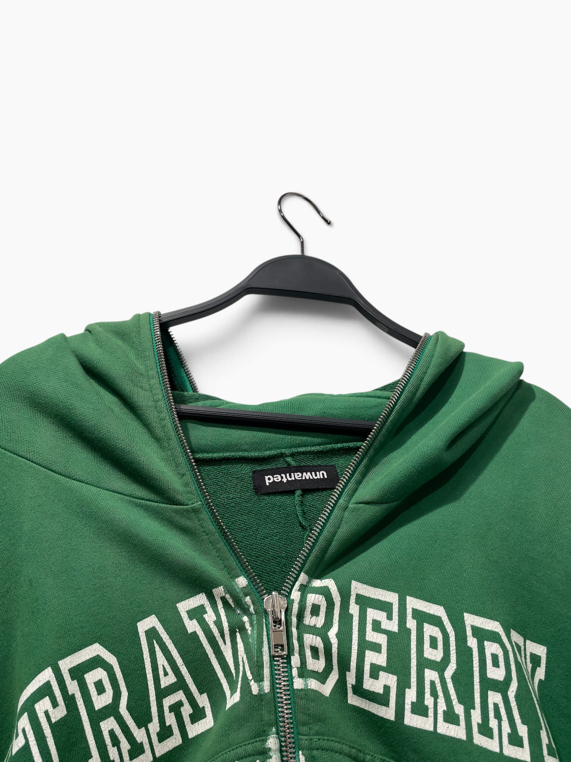 UNWANTED/Zip Up Hoodie/M/Cotton/GRN/STRAWBERRY MANSION view 3