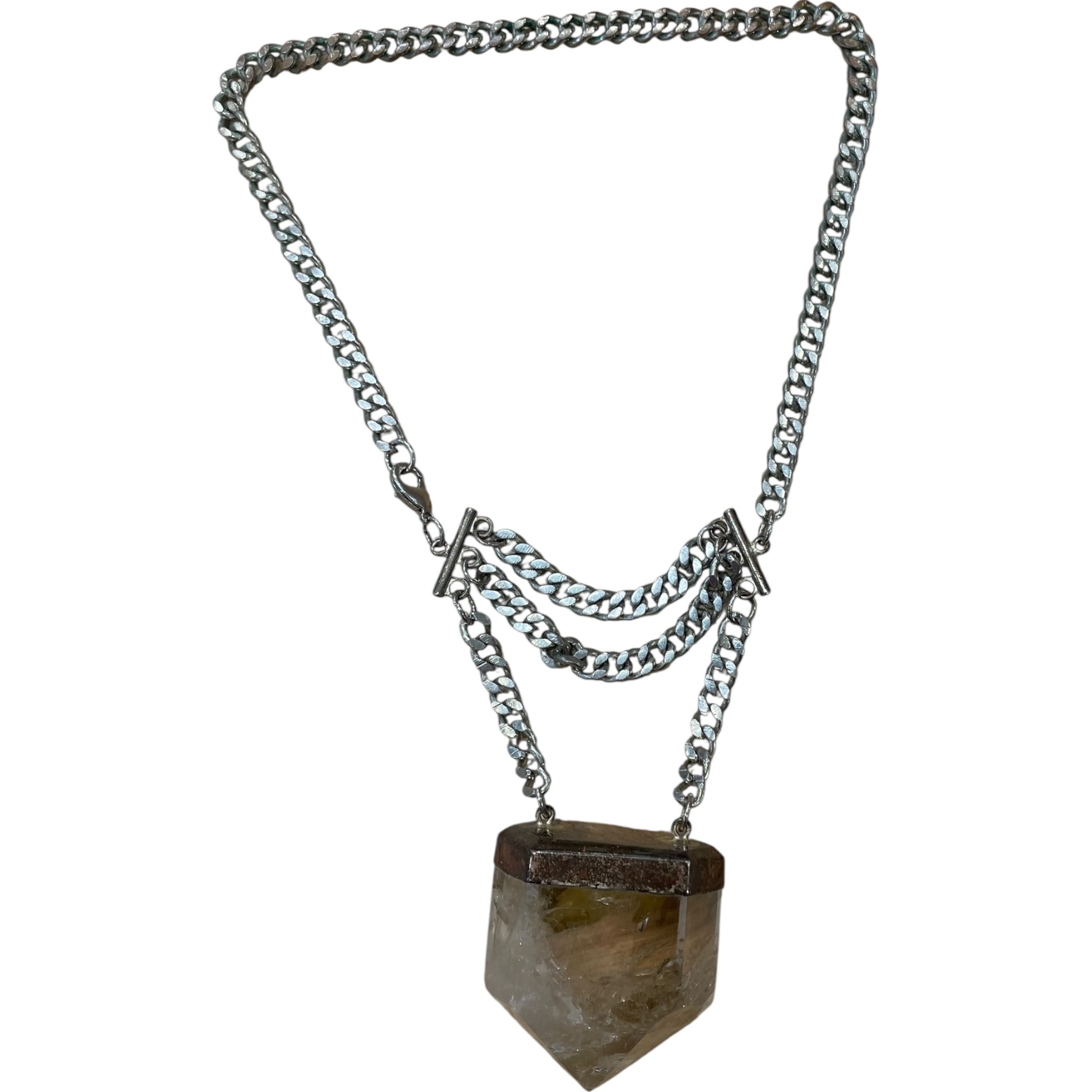 No brand /Necklace/FREE/SILVER/Color Stone/SLV/ view 2