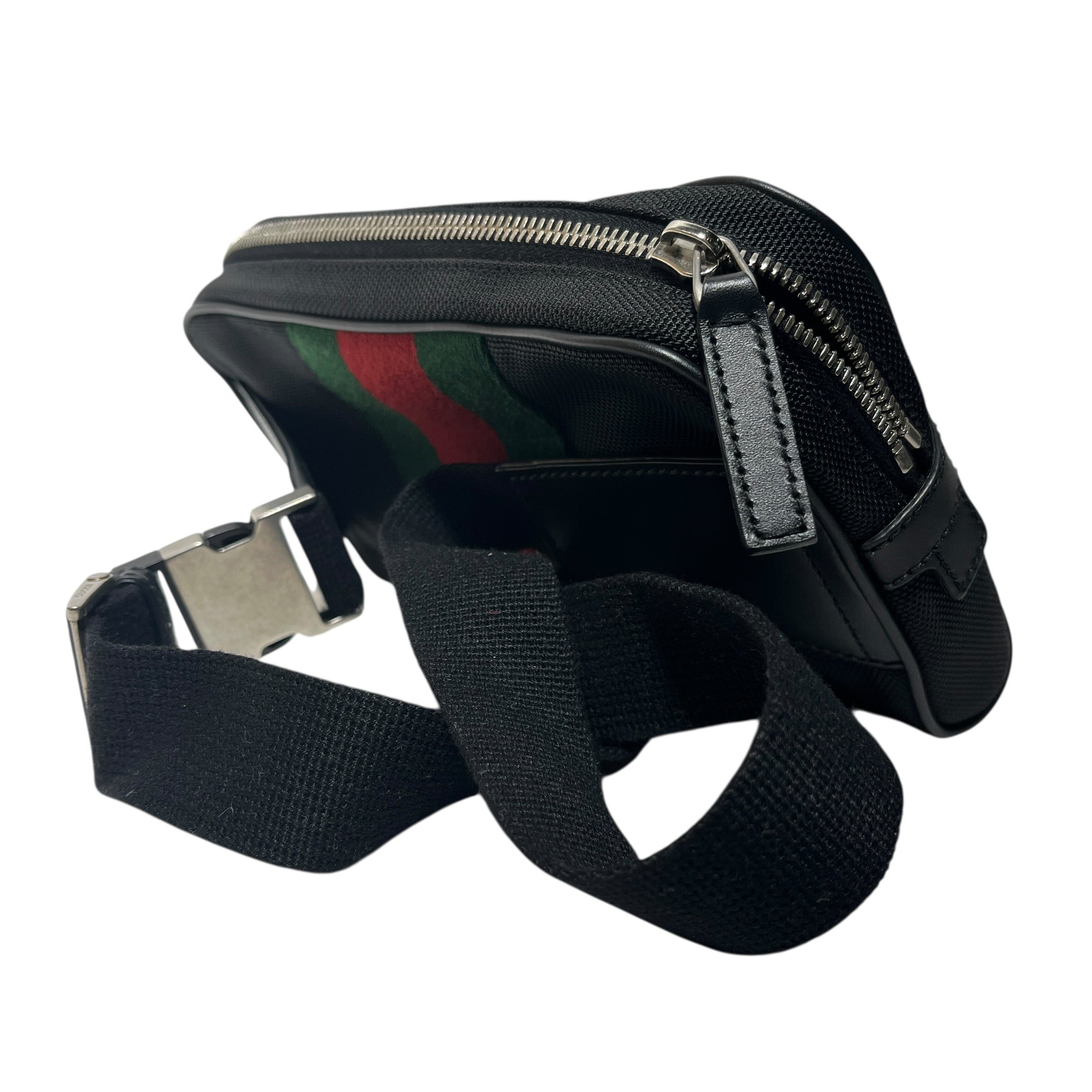 GUCCI/Fanny Pack/Polyester/BLK/STRIPE view 2