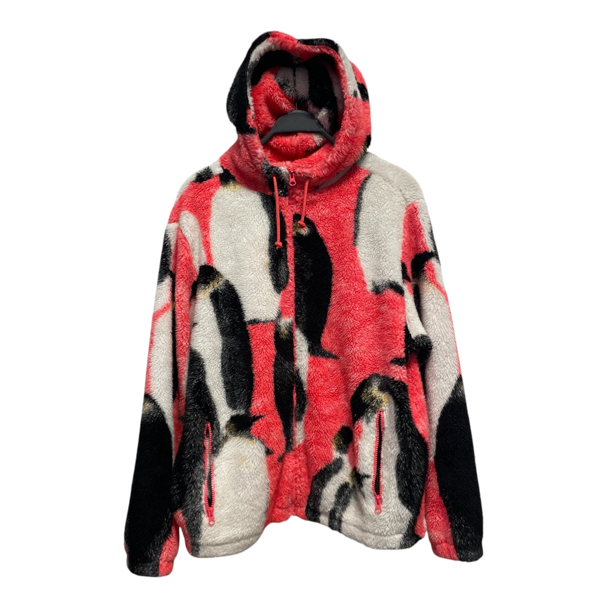 Supreme/Fleece Jkt/L/Polyester/PNK/All Over Print/penguins view 1