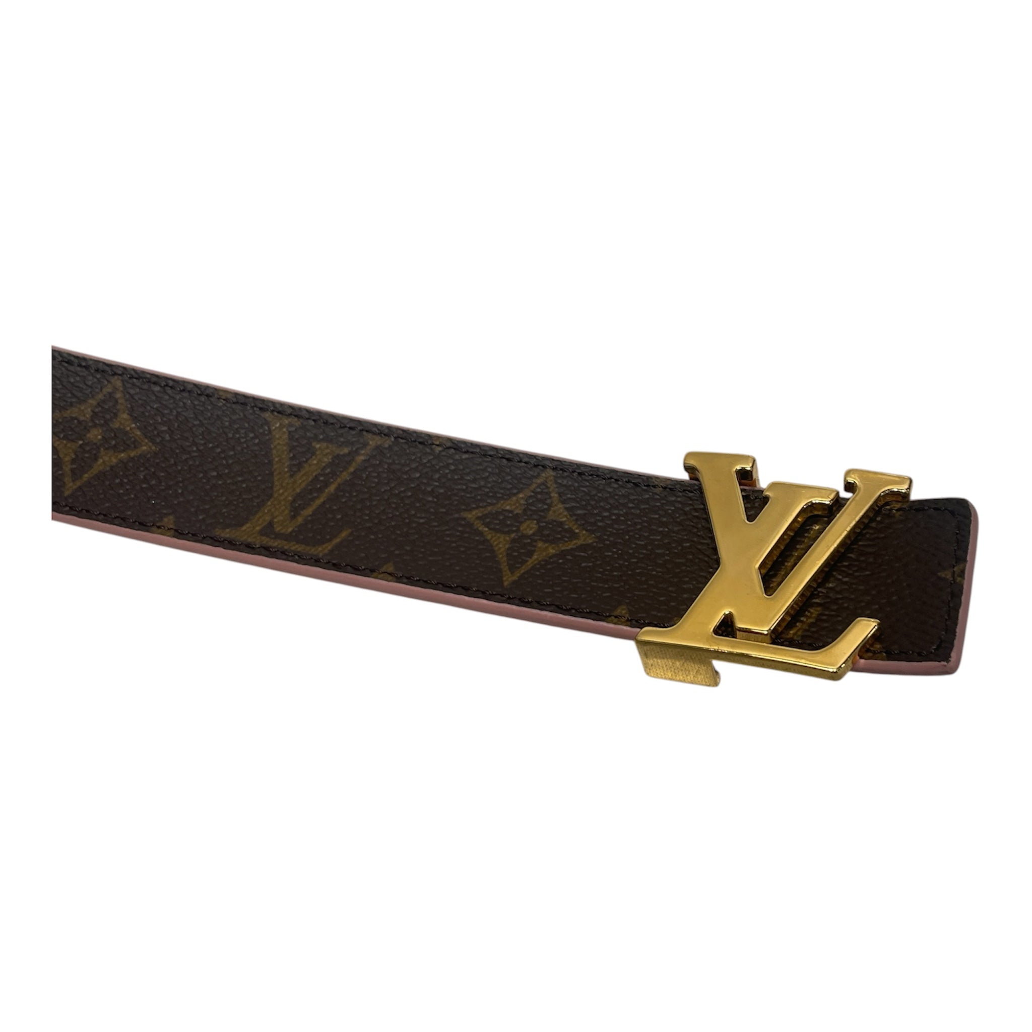 LOUIS VUITTON/Accessories/Monogram/Leather/BRW/Louis Vuitton Belt Pink Interi view 2