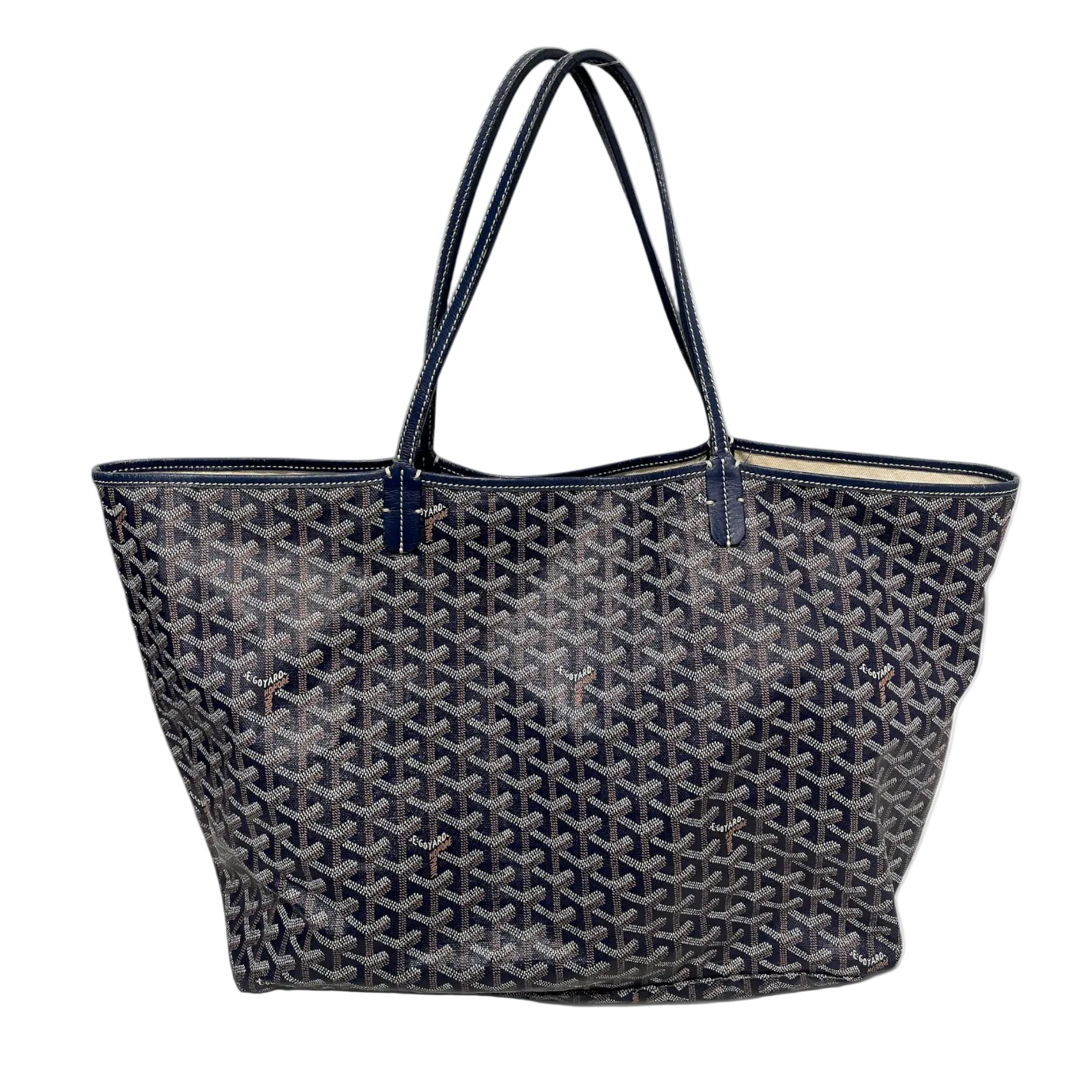 GOYARD/Tote Bag/All Over Print/Leather/NVY/Saint Louis view 2