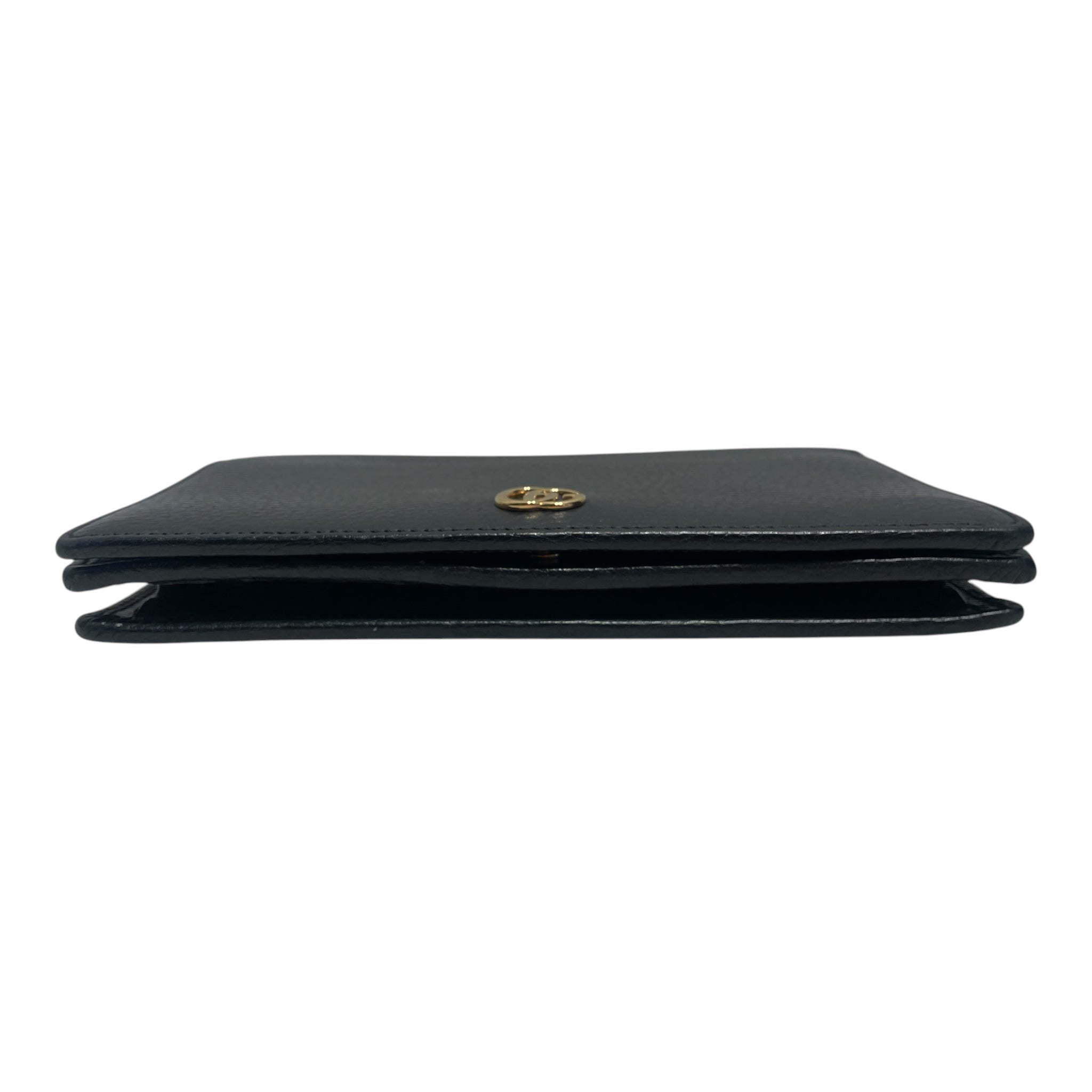 GUCCI/Cross Body Bag/Leather/BLK/Black Marmot Wallet on Chain view 3