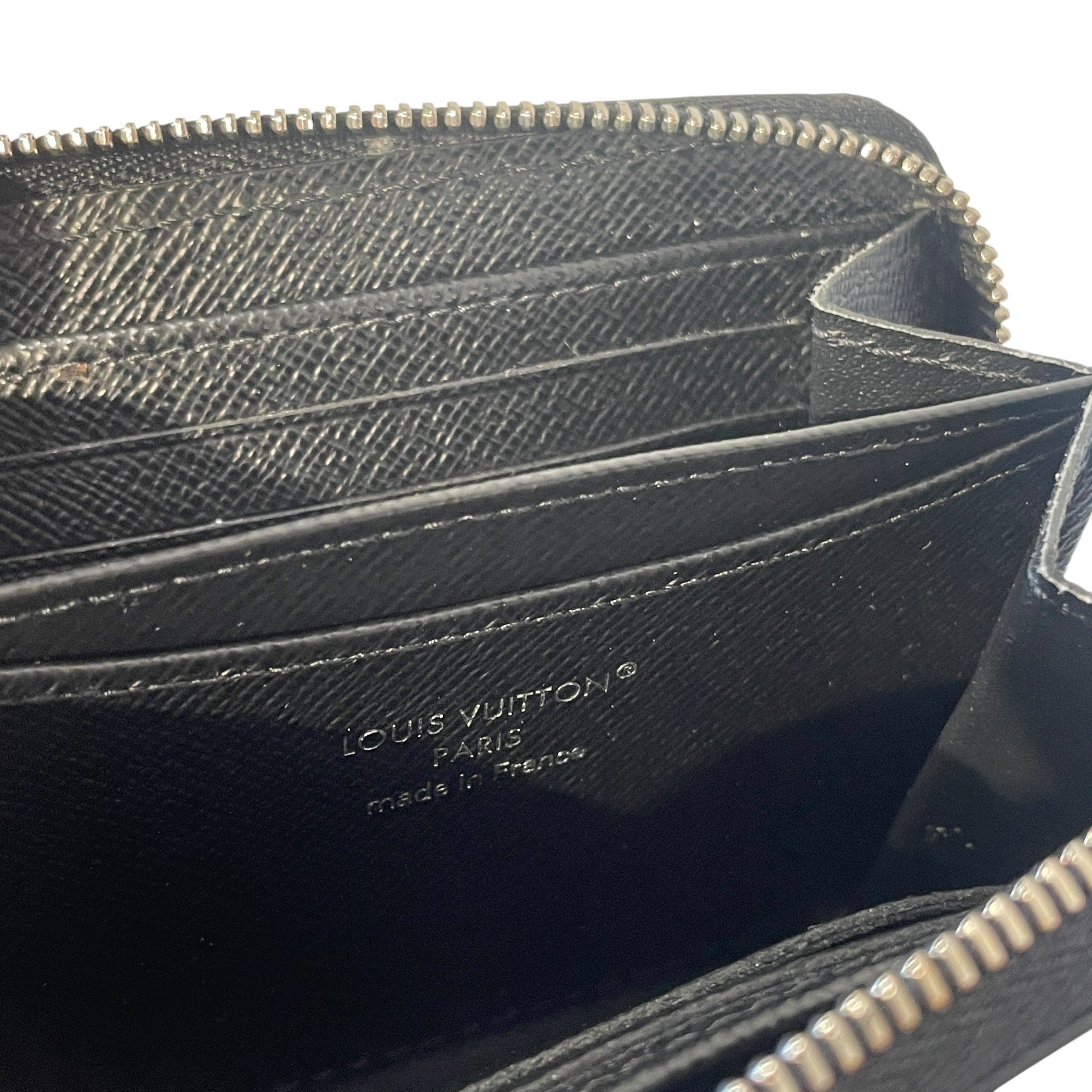 LOUIS VUITTON/Bifold Wallet/Leather/BLK/M's/EPI ZIP WALLET view 7