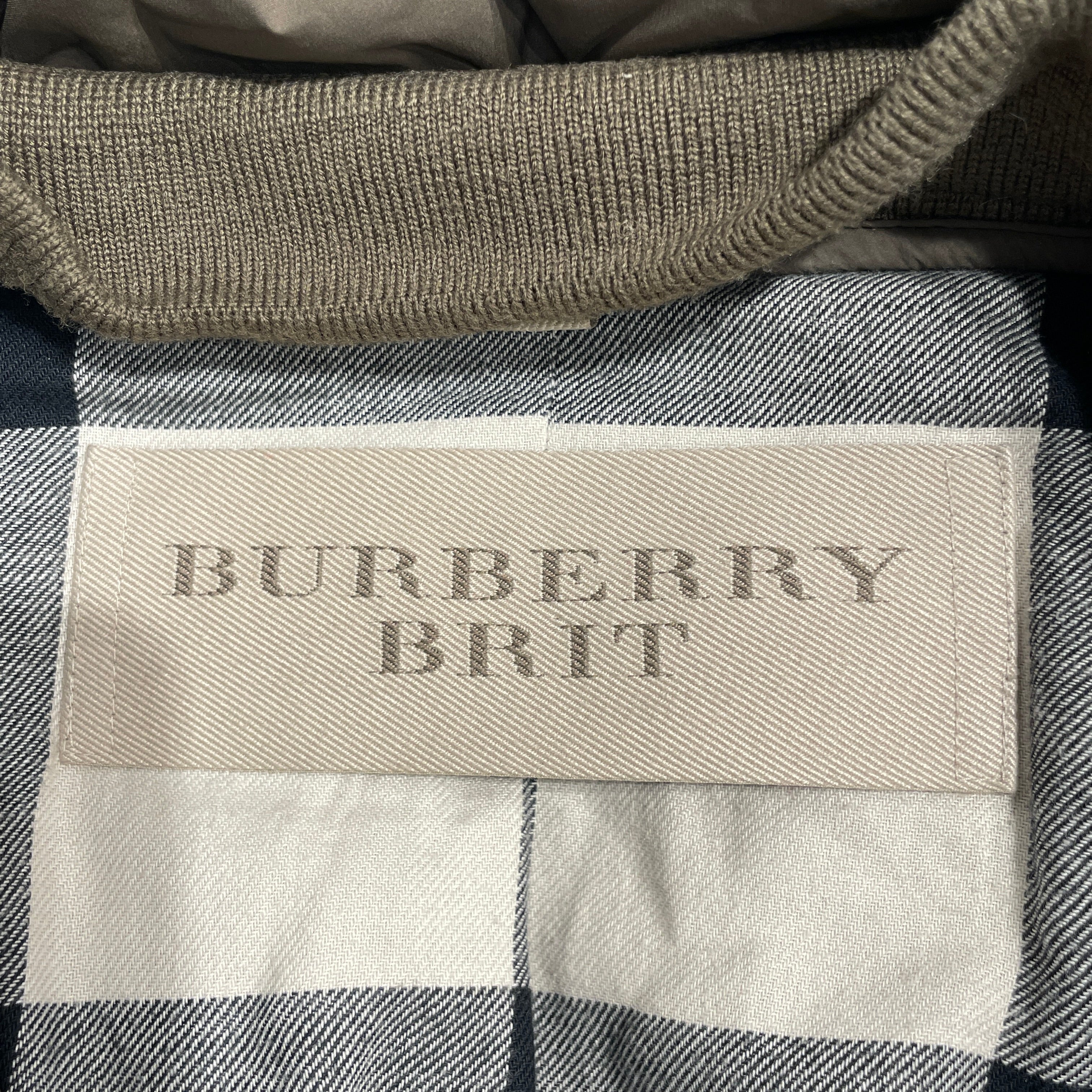 BURBERRY BRIT/Puffer Jkt/XL/Nylon/GRN/olive/quilted view 3