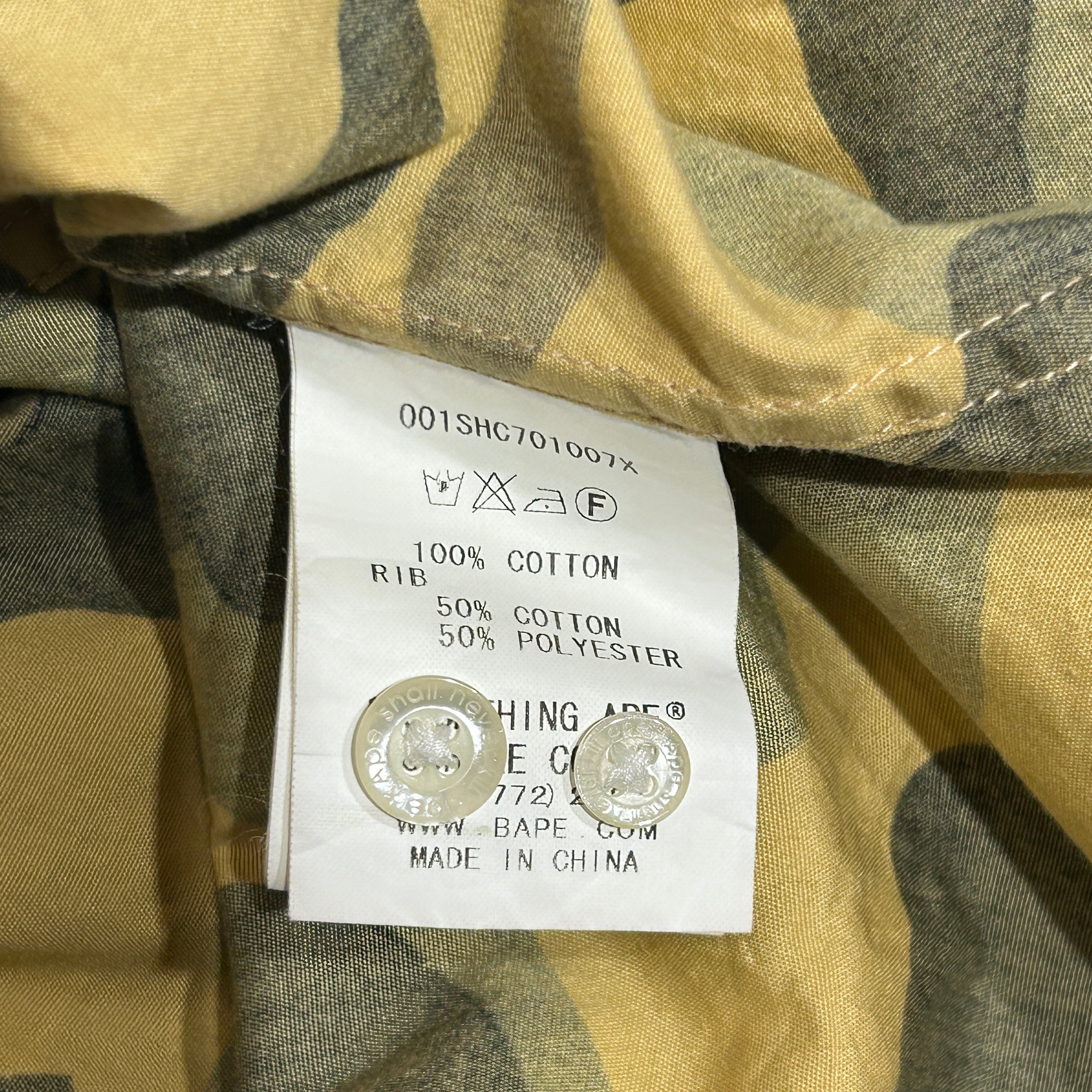 A BATHING APE/LS Shirt/XXL/Cotton/GRN/Camouflage/Camo LS Button Up view 4