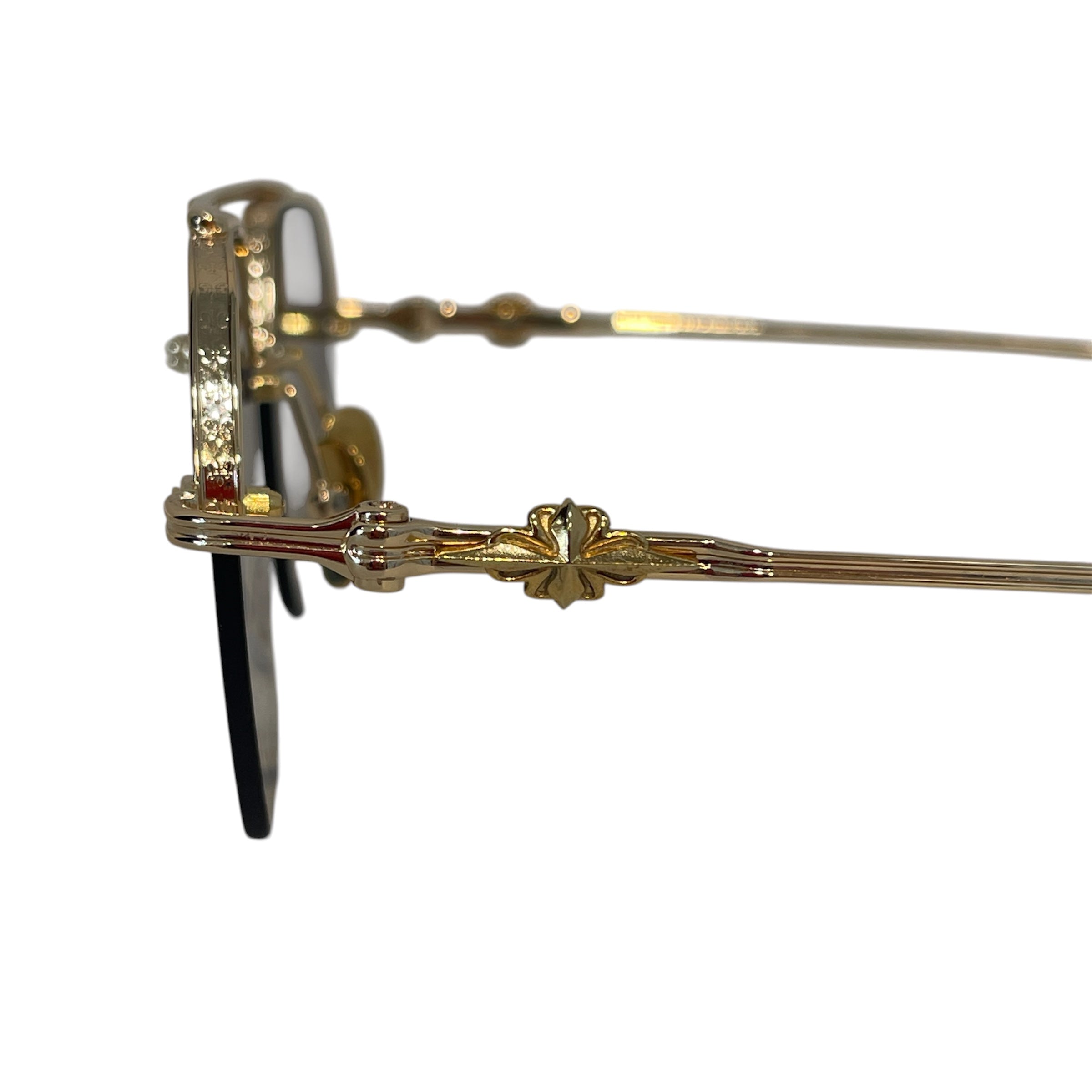 CHROME HEARTS/Sunglasses/Monogram/Metal/GLD/Bidi Esem view 3