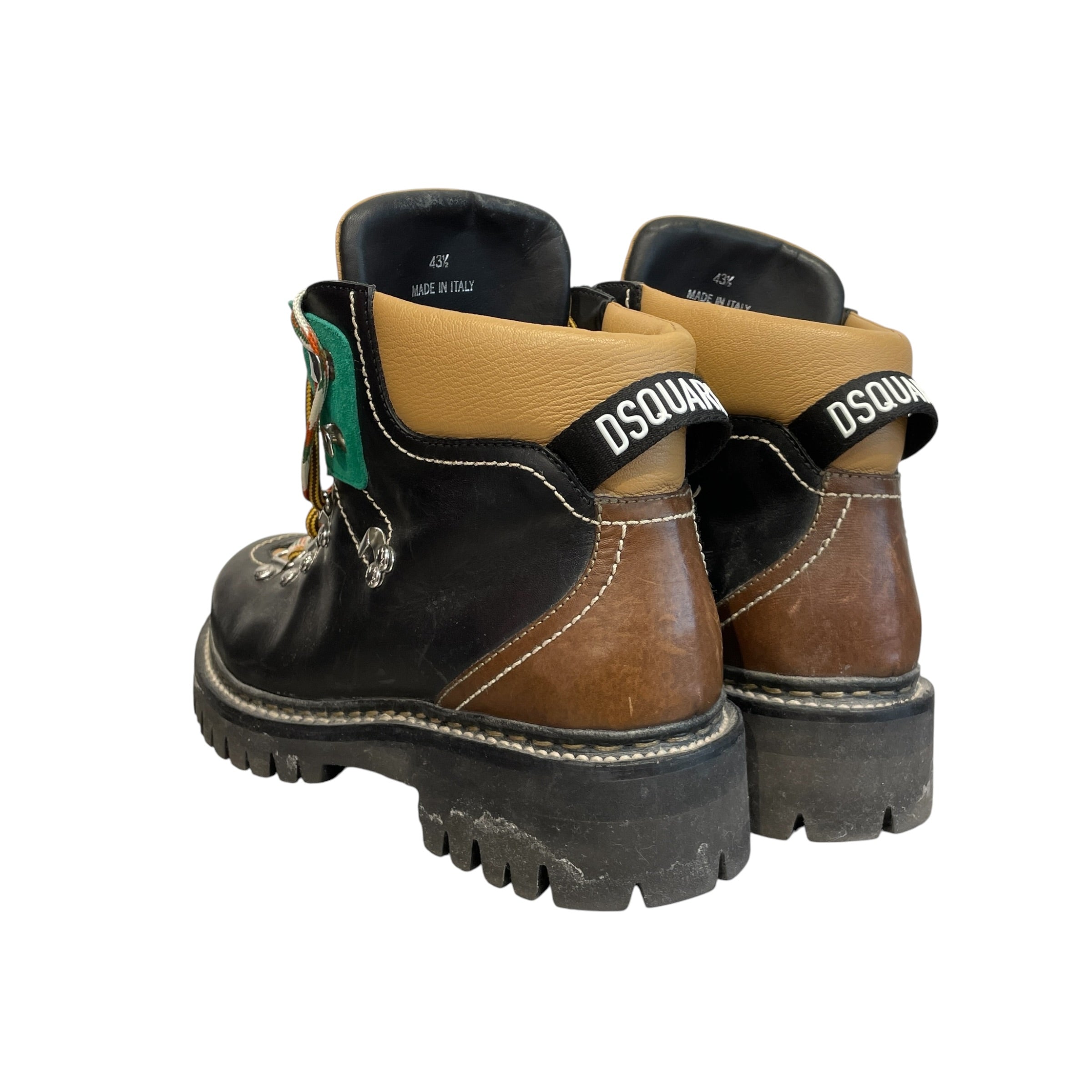 DSQUARED2/Trekking Boots/EU 43.5/Leather/BLK/HIKER LACE UP view 2