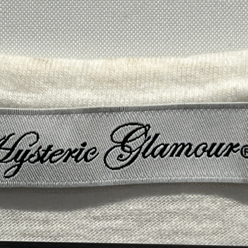 HYSTERIC GLAMOUR/T-Shirt/OS/Cotton/WHT/Angry Bear