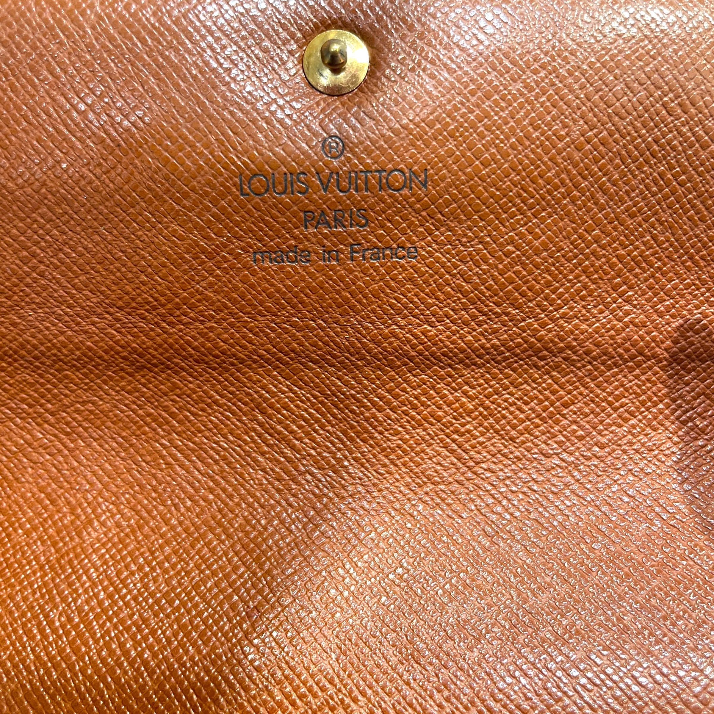 LOUIS VUITTON/Bifold Wallet/Monogram/Leather/BRW/L's/Sarah Wallet view 4