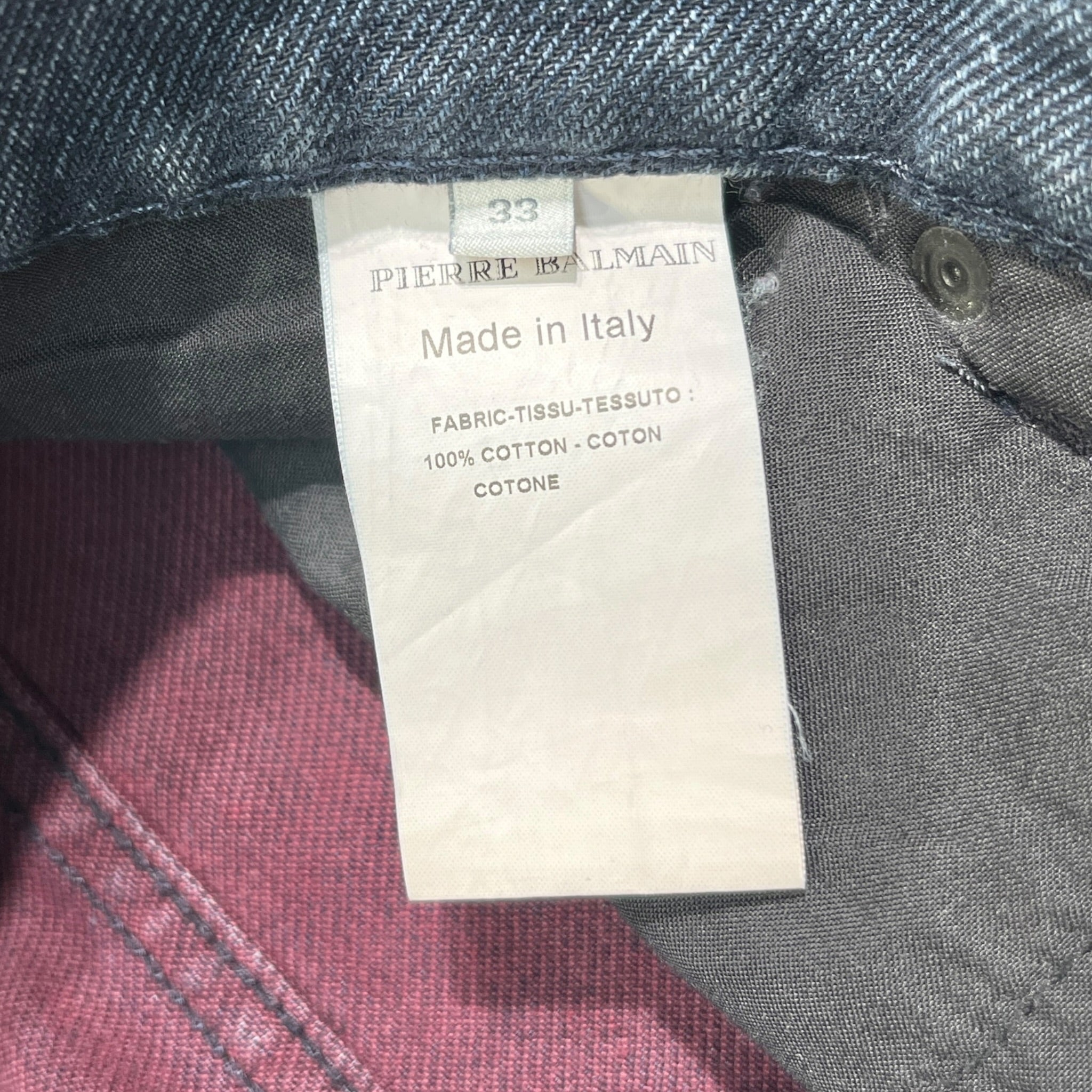 PIERRE BALMAIN/Straight Pants/33/Denim/NVY/HP5356J/ K361 view 3