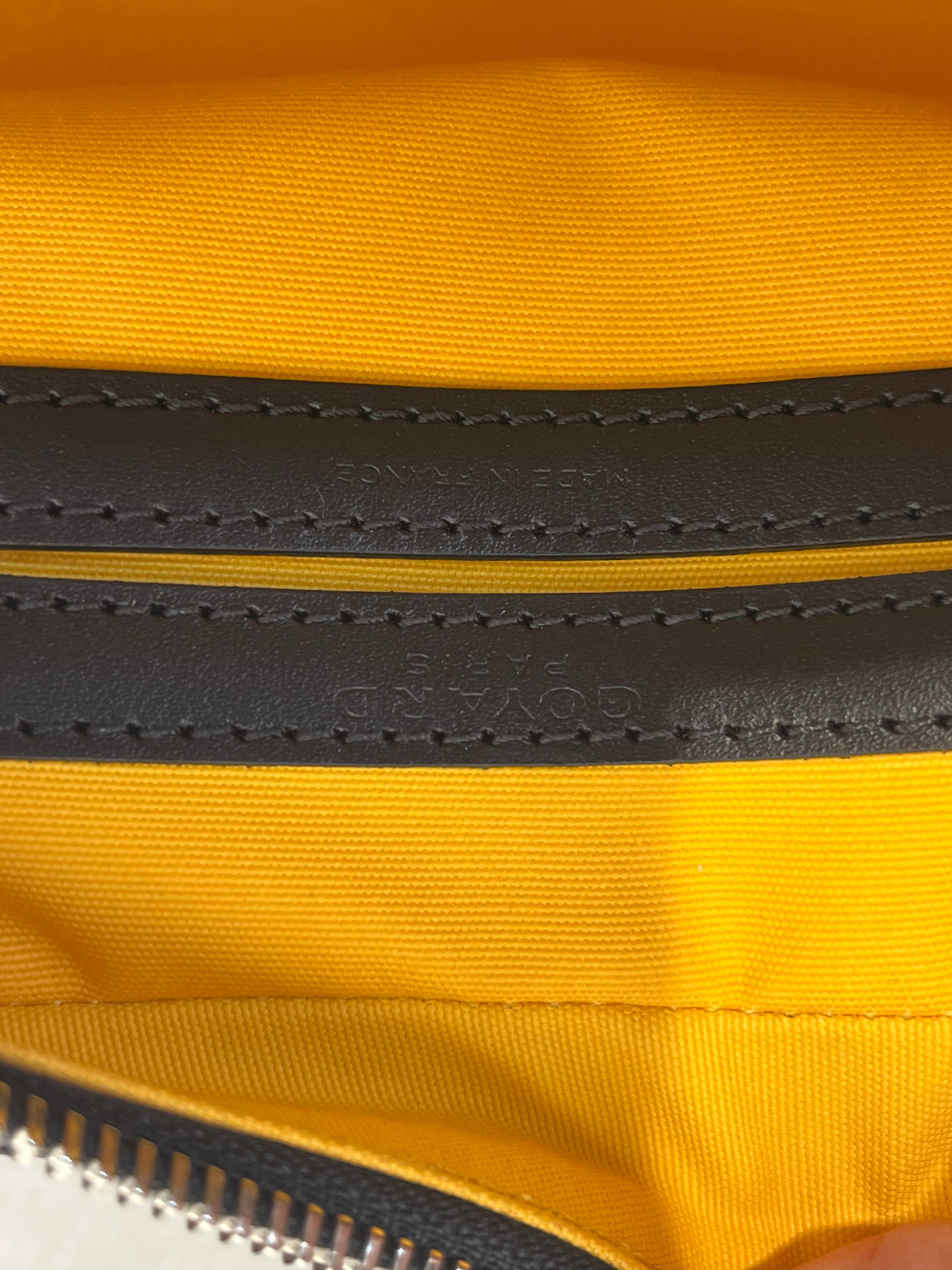 GOYARD/Cross Body Bag/All Over Print/Leather/BLK/Cap-Vert Crossbody bag view 7
