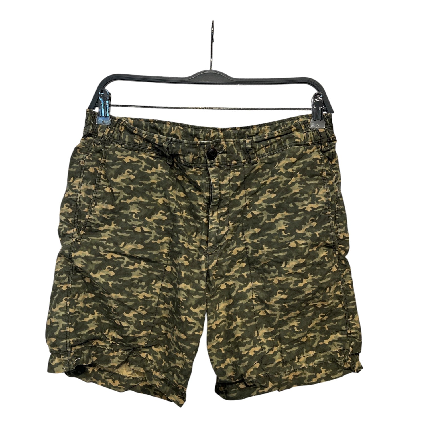 MONCLER/Shorts/48/Cotton/GRN/Camouflage/camo 5in inseam shorts view 1
